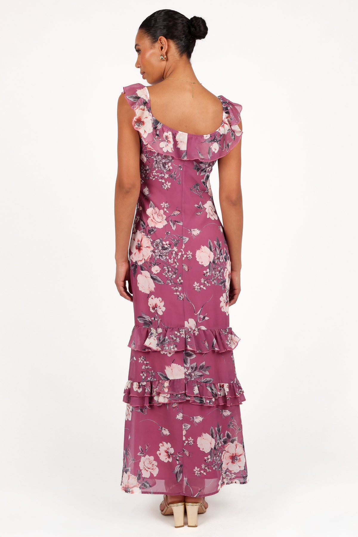 Irelynn Maxi Dress in Dark Rose Floral – view 6 of 10