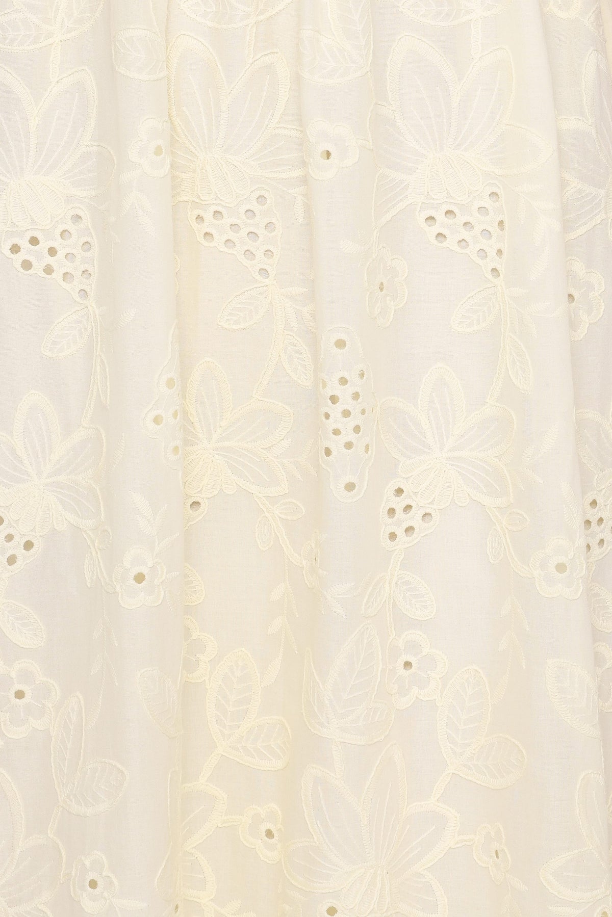 Janice Maxi Dress in Butter Yellow Broderie – view 7 of 7