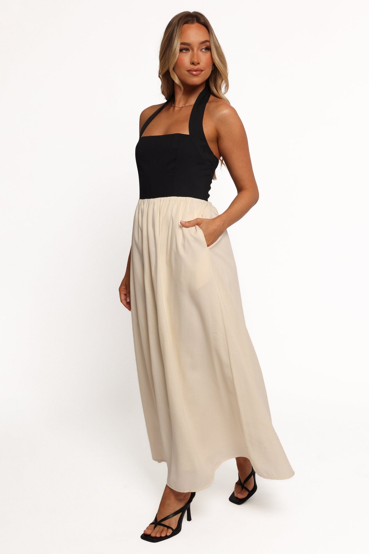 Jayden Maxi Dress in Black Cream – view 6 of 10