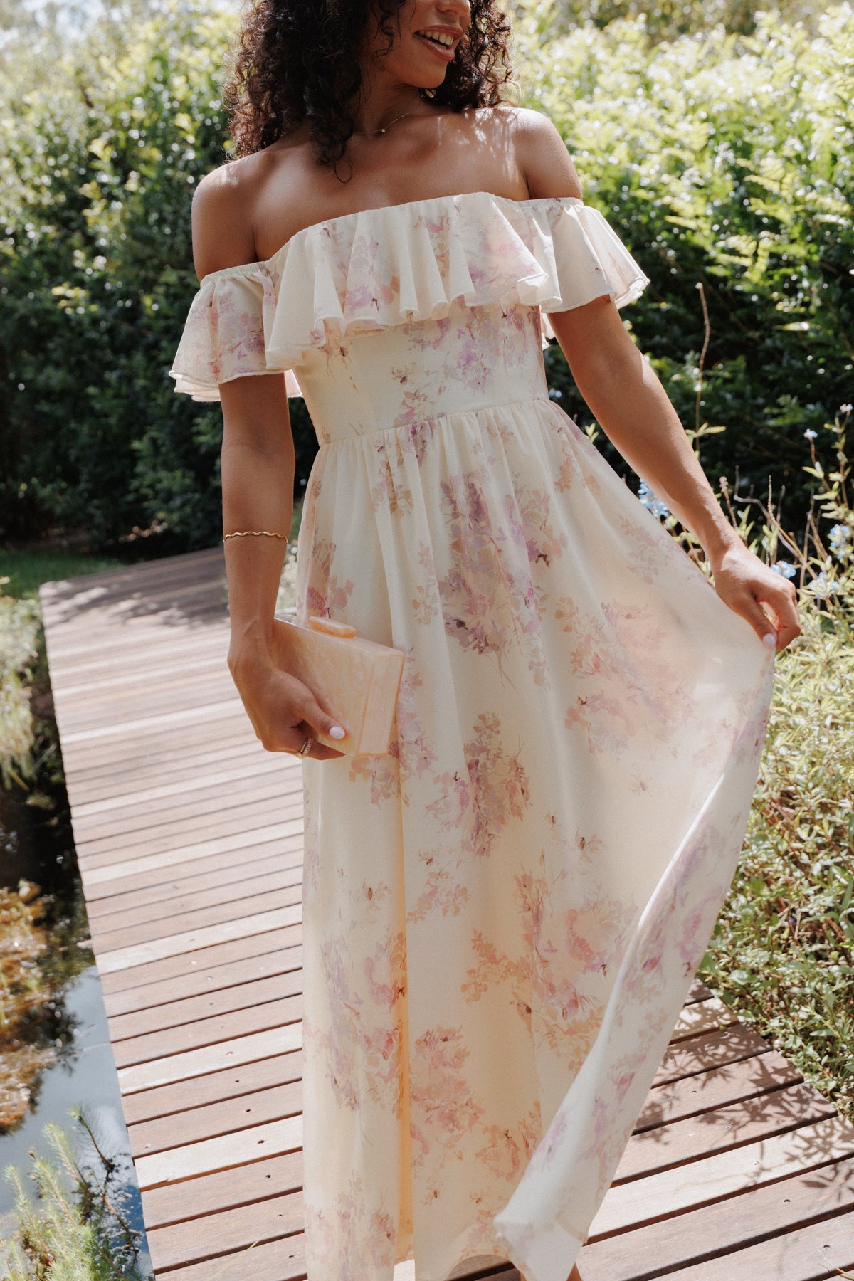 Jemira Maxi Dress in Lavender Floral – view 1 of 6