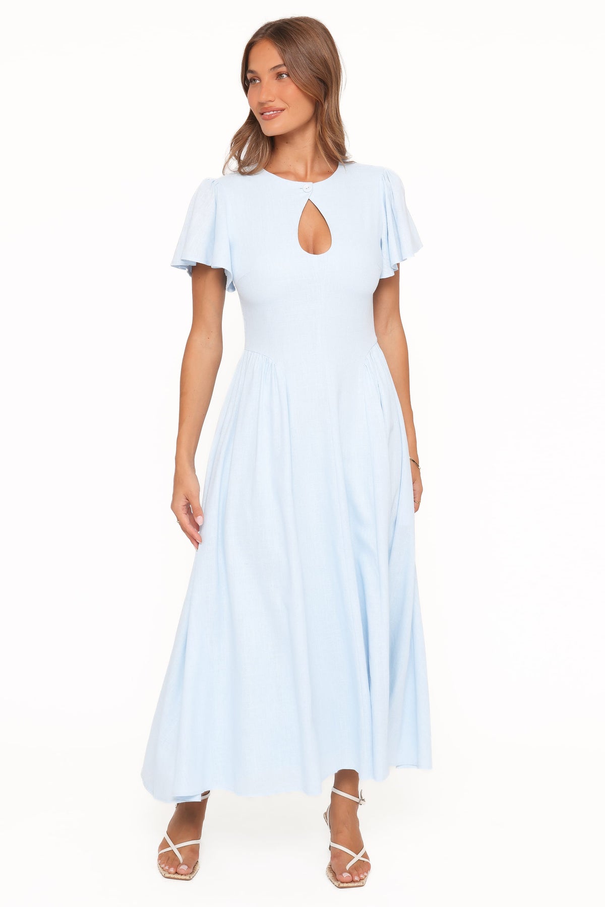 Jessima Midi Dress in Pale Blue – view 2 of 6