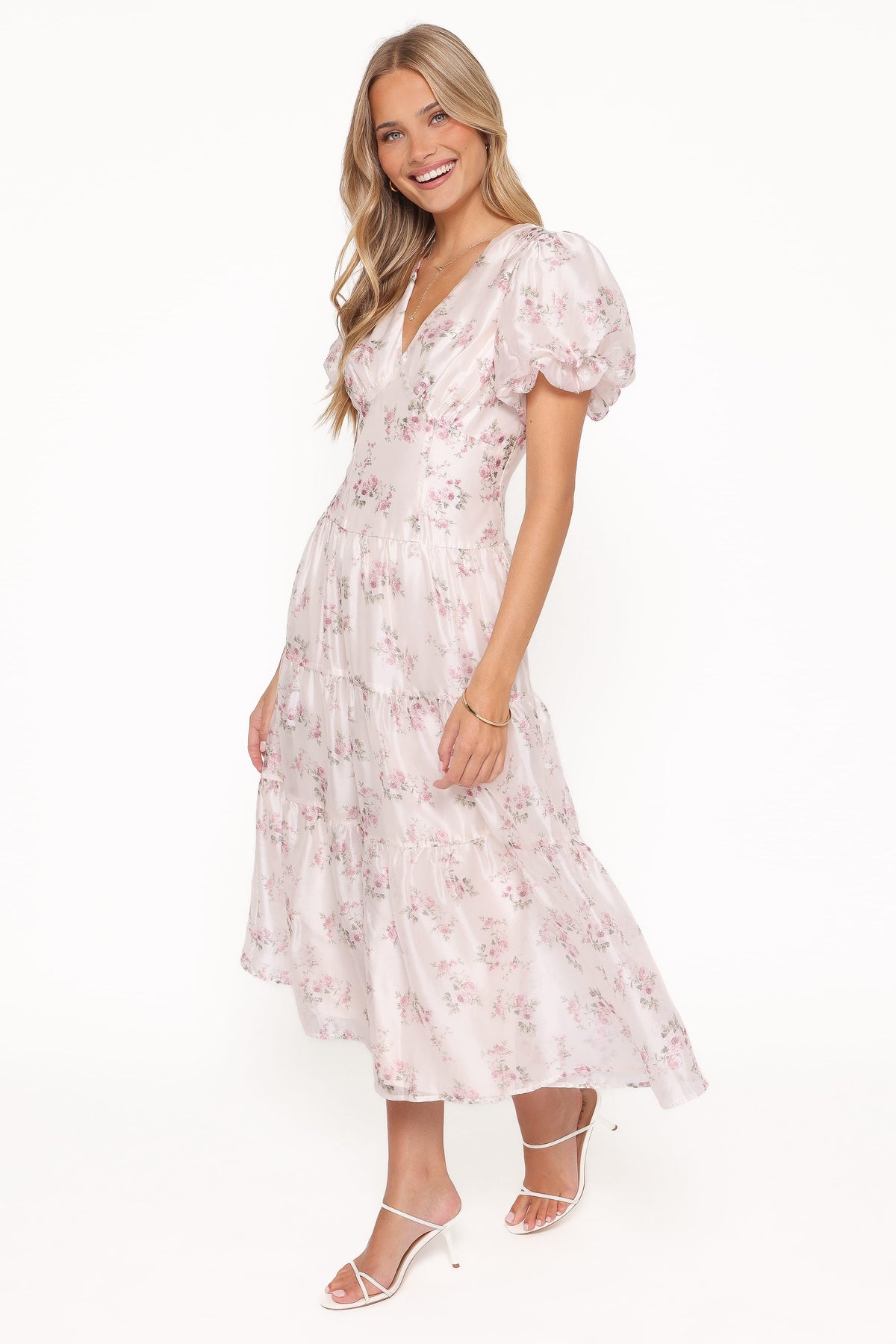 Jocelyn Maxi Dress in Ivory/Pink Floral – view 3 of 6