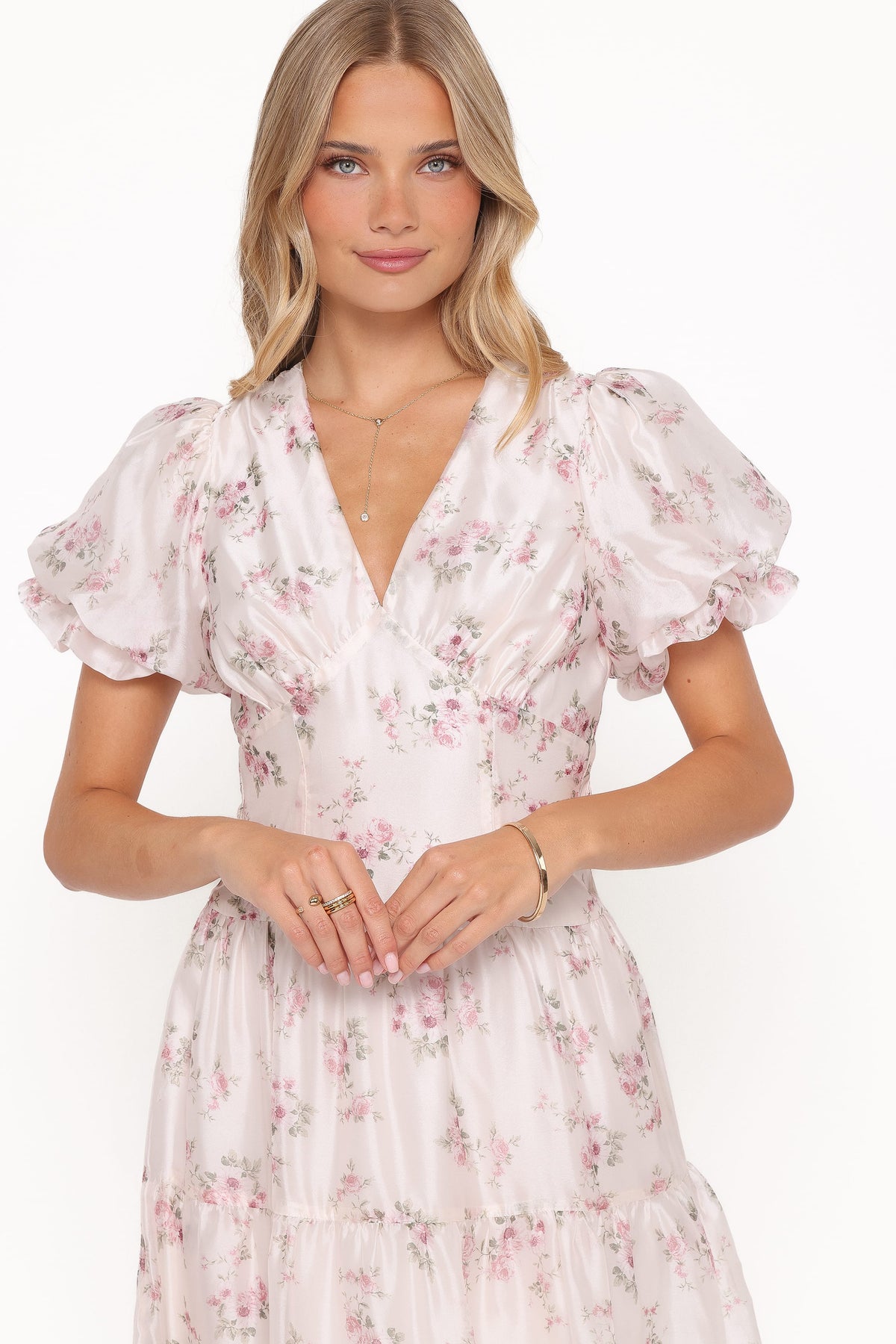 Jocelyn Maxi Dress in Ivory/Pink Floral – view 2 of 6