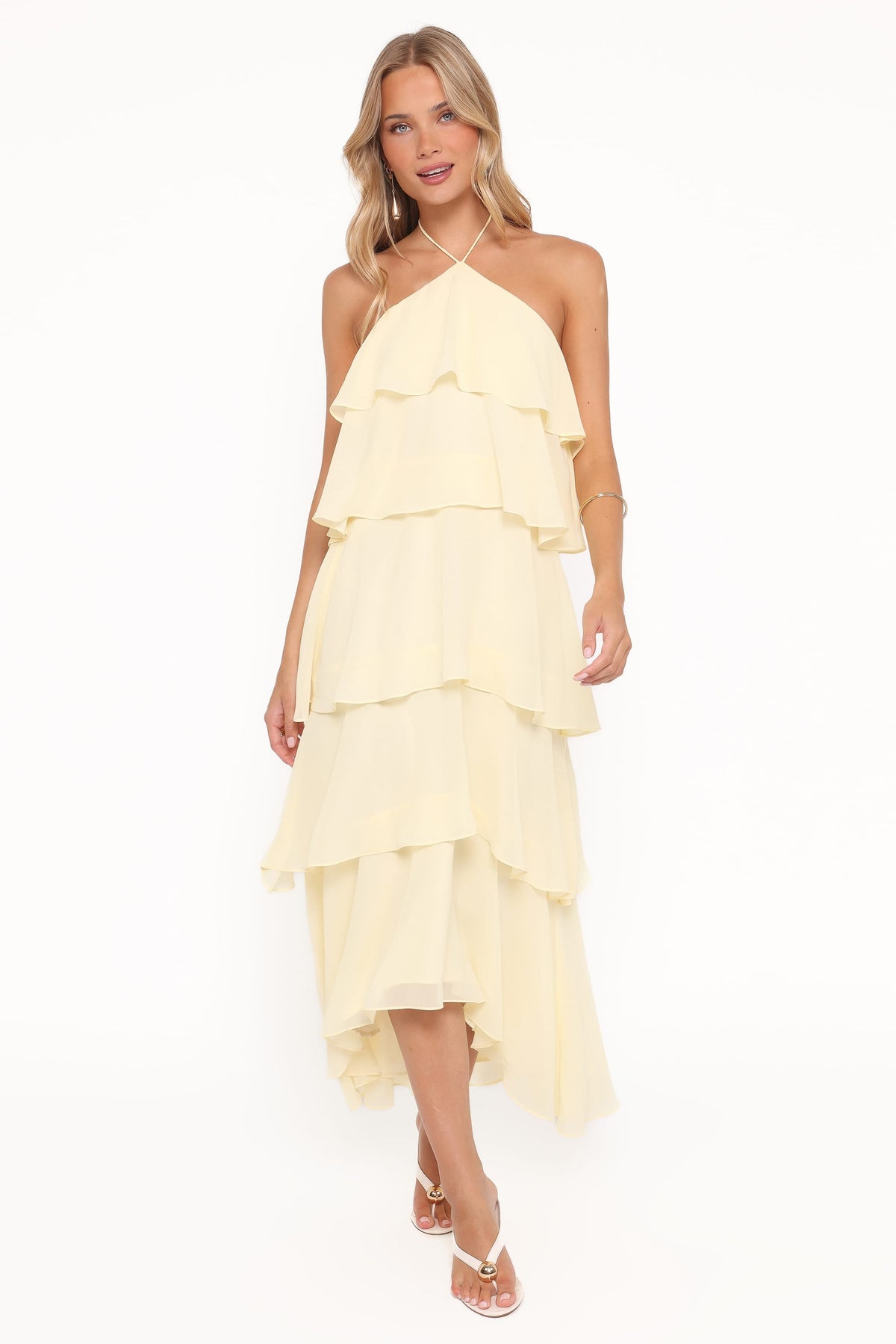 Jonia Halterneck Maxi Dress in Butter Yellow – view 5 of 6