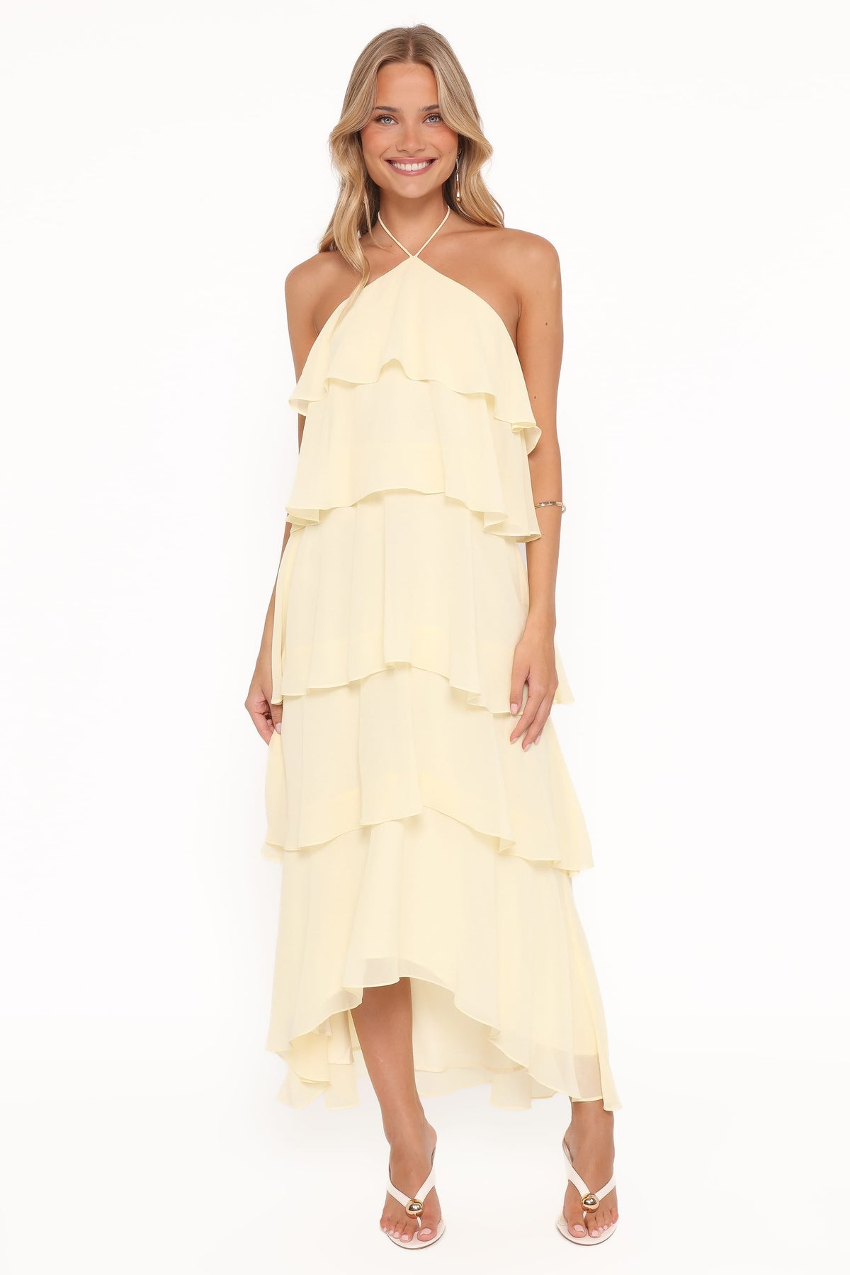 Jonia Halterneck Maxi Dress in Butter Yellow – view 1 of 6