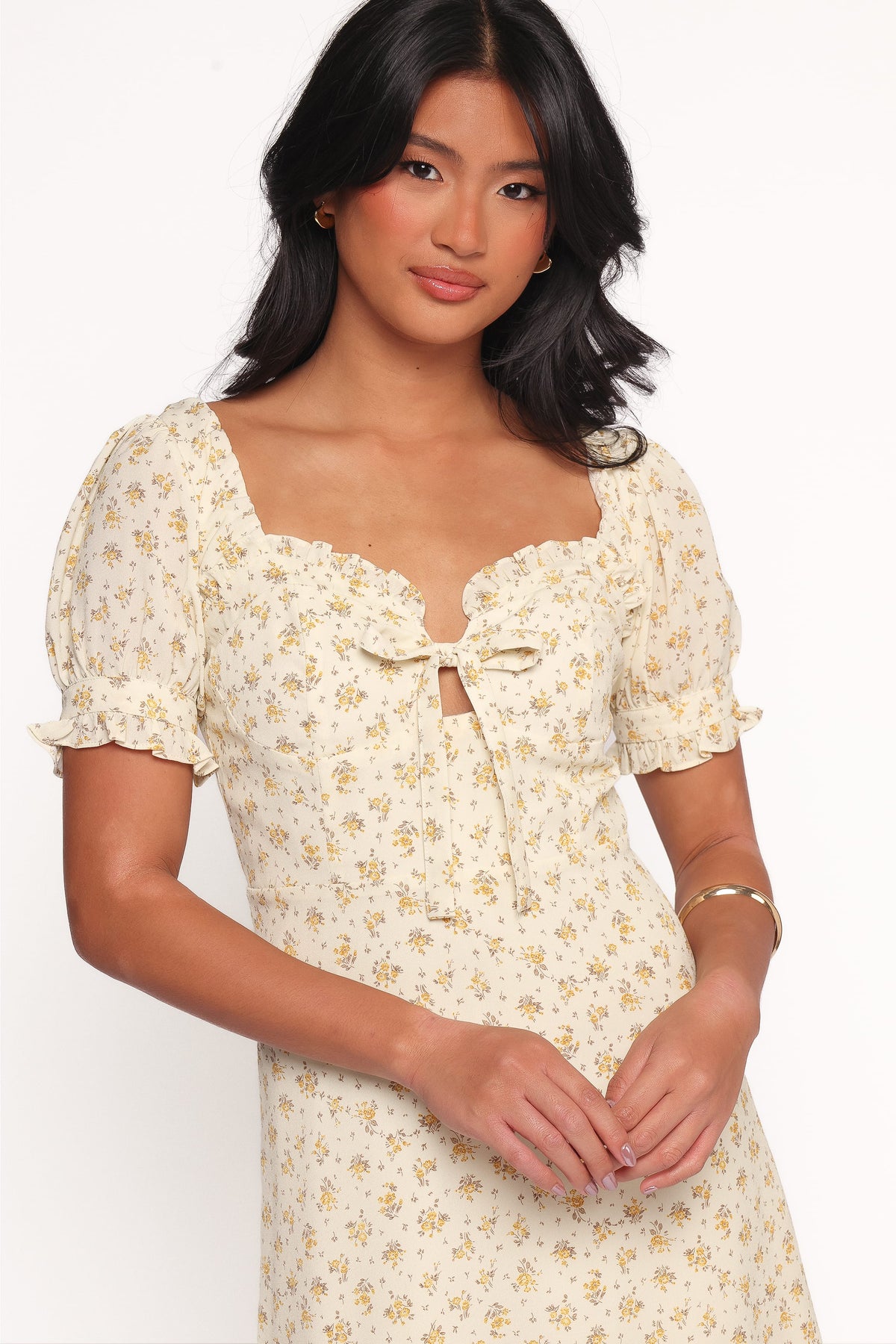 Joss Mini Dress in Cream Yellow – view 6 of 8