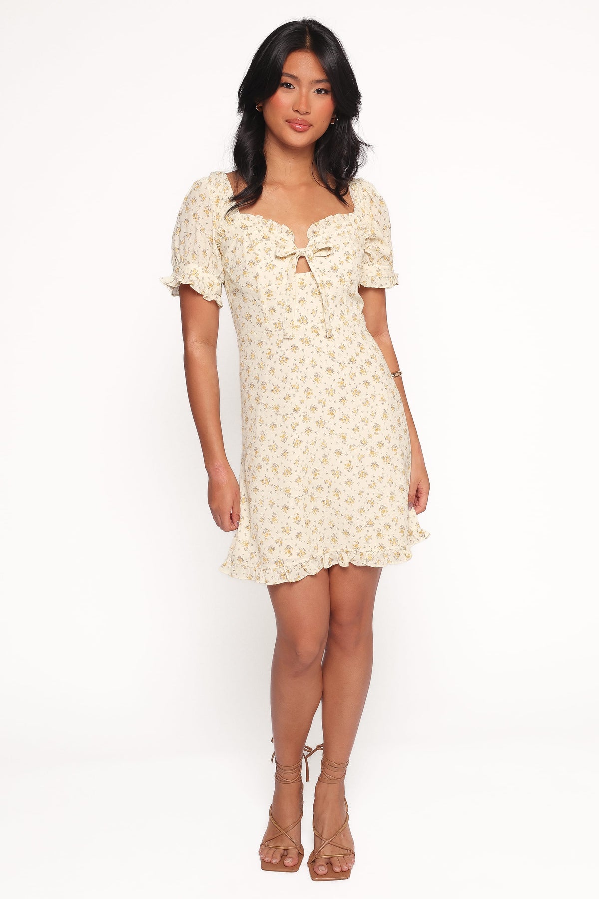 Joss Mini Dress in Cream Yellow – view 2 of 8