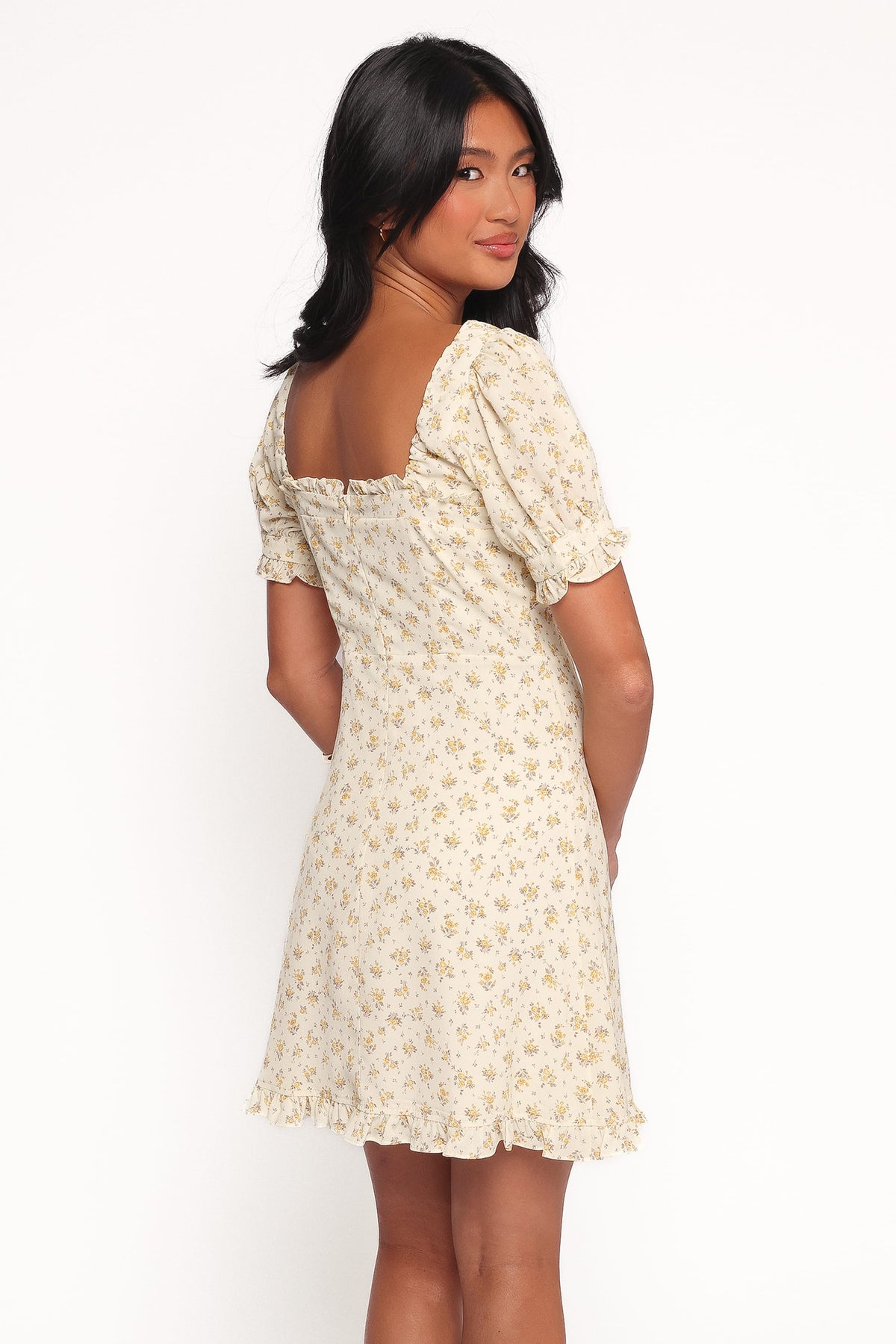 Joss Mini Dress in Cream Yellow – view 4 of 8