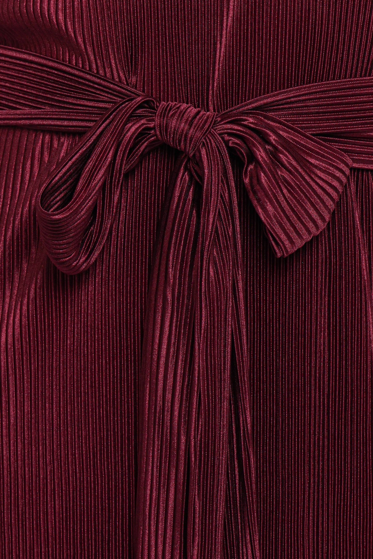 Joy Plisse Mini Dress in Burgundy – view 7 of 7