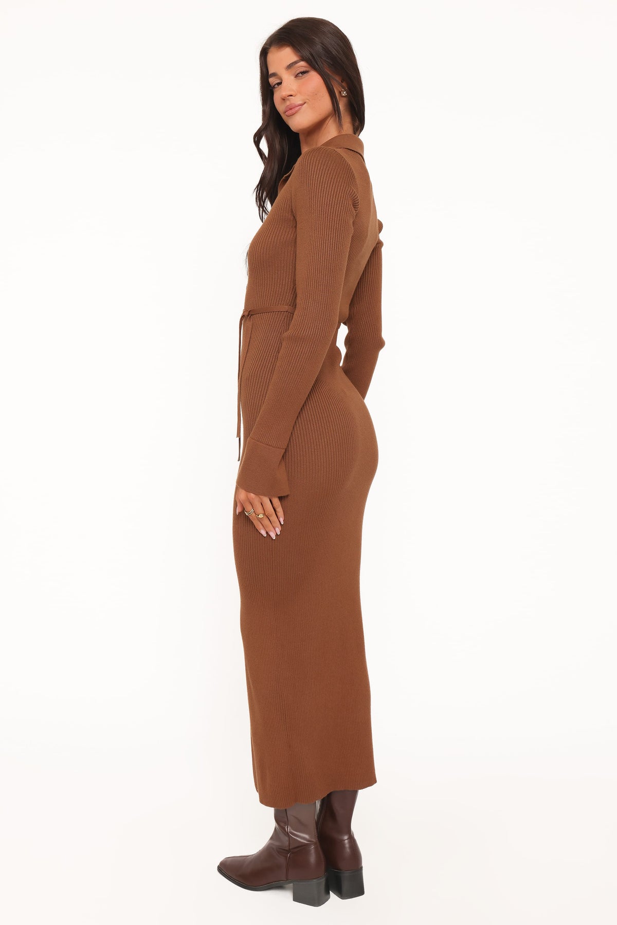 Kadi Maxi Dress in Brown – view 4 of 7