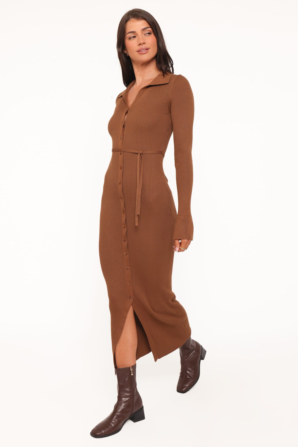 Kadi Maxi Dress in Brown – view 3 of 7