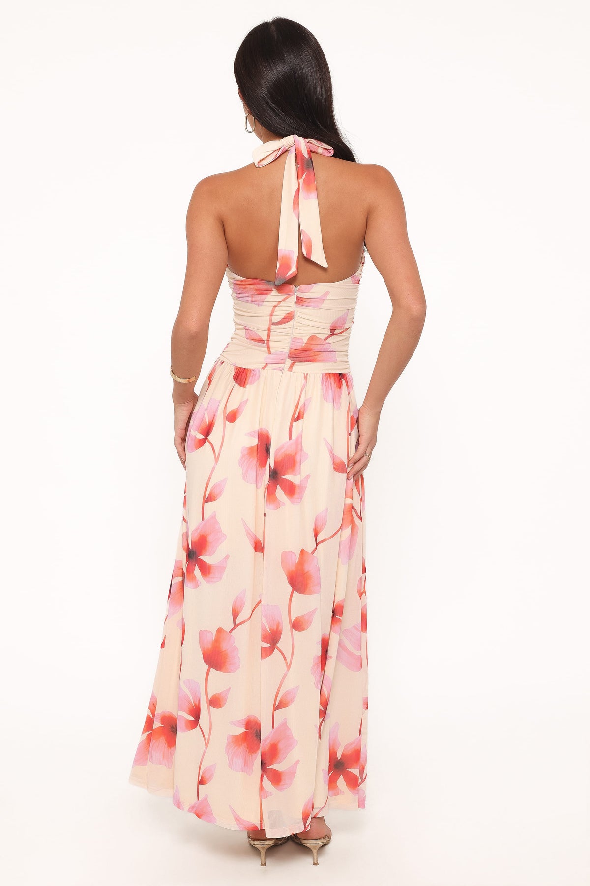 Kaira Halterneck Maxi Dress in Pink Floral – view 5 of 7