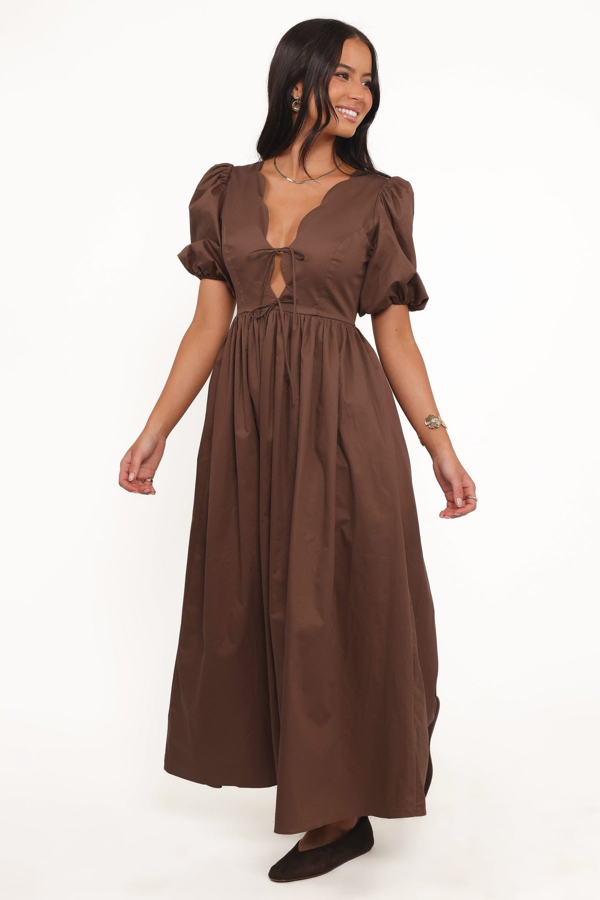 Karla Maxi Dress in Bitter Chocolate – view 4 of 7