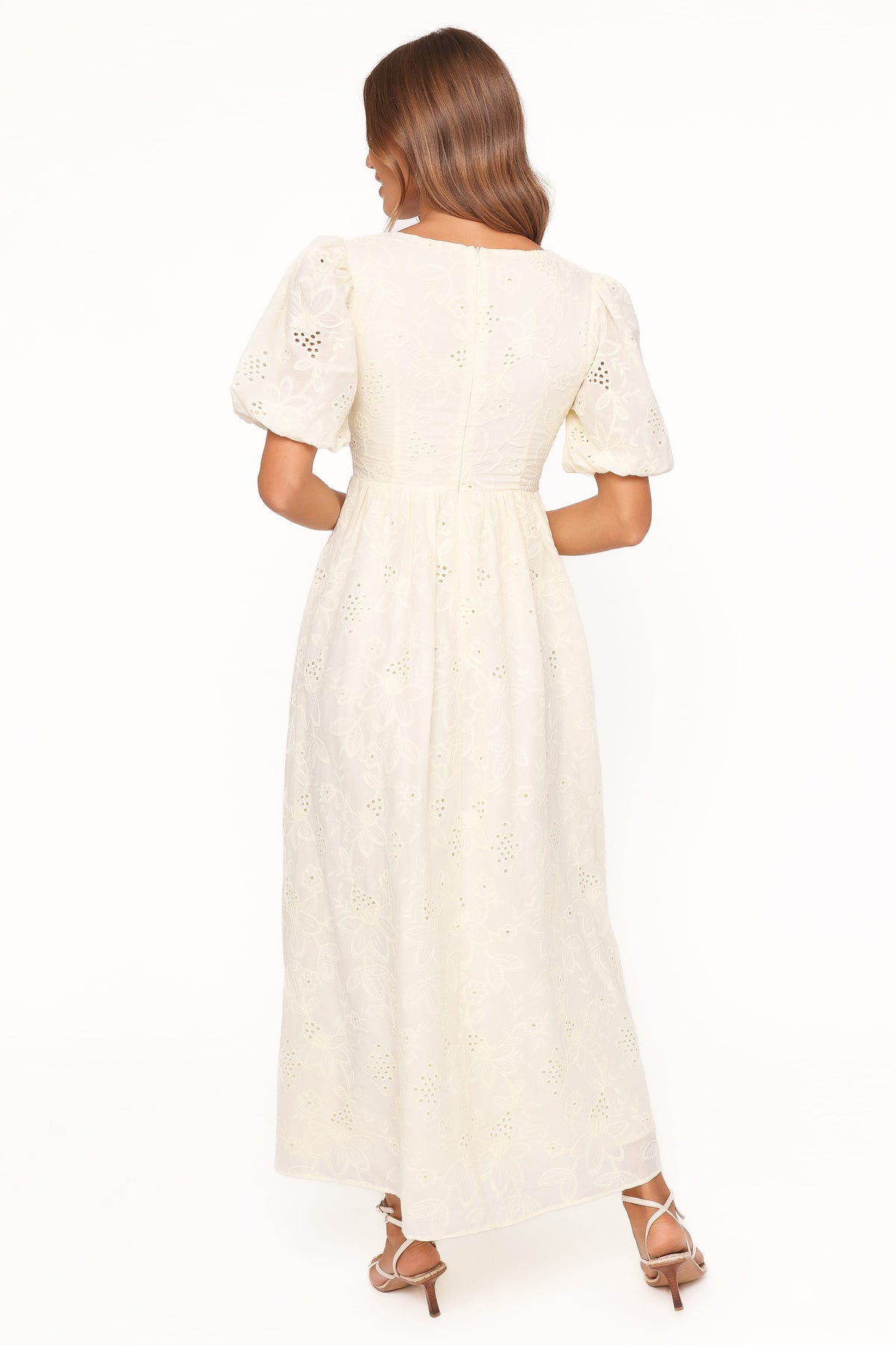 Karla Maxi Dress in Butter Yellow Broderie – view 5 of 6