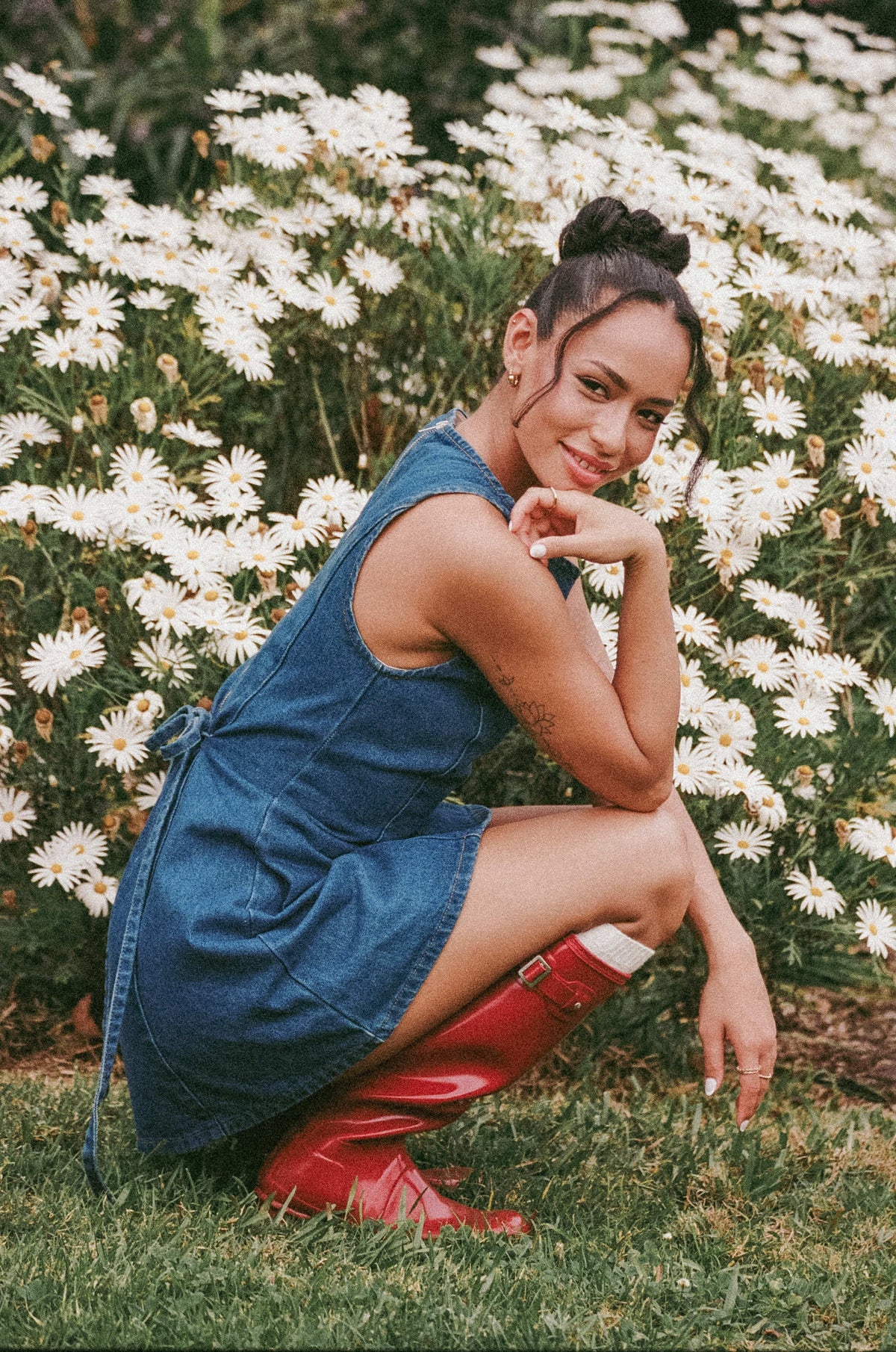 Katina Mini Dress in Denim – view 1 of 8