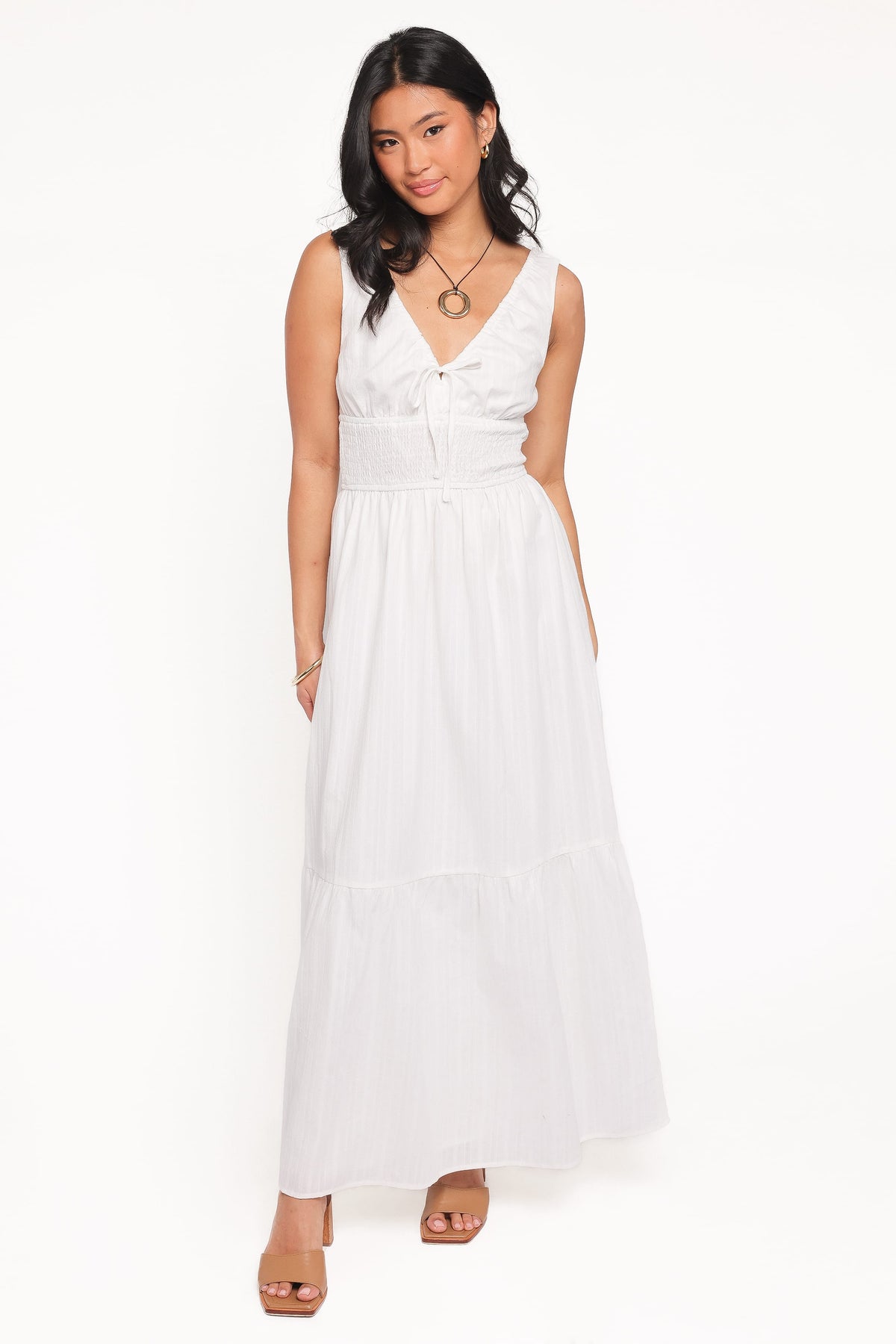Kayden Maxi Dress in White – view 1 of 5
