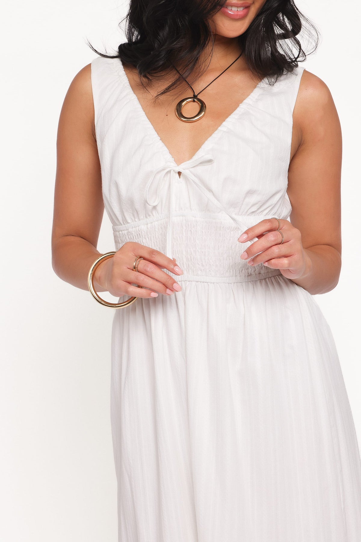 Kayden Maxi Dress in White – view 2 of 5