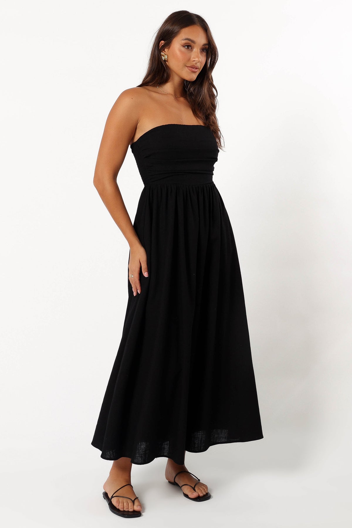 Kayt Strapless Dress in Black – view 5 of 9