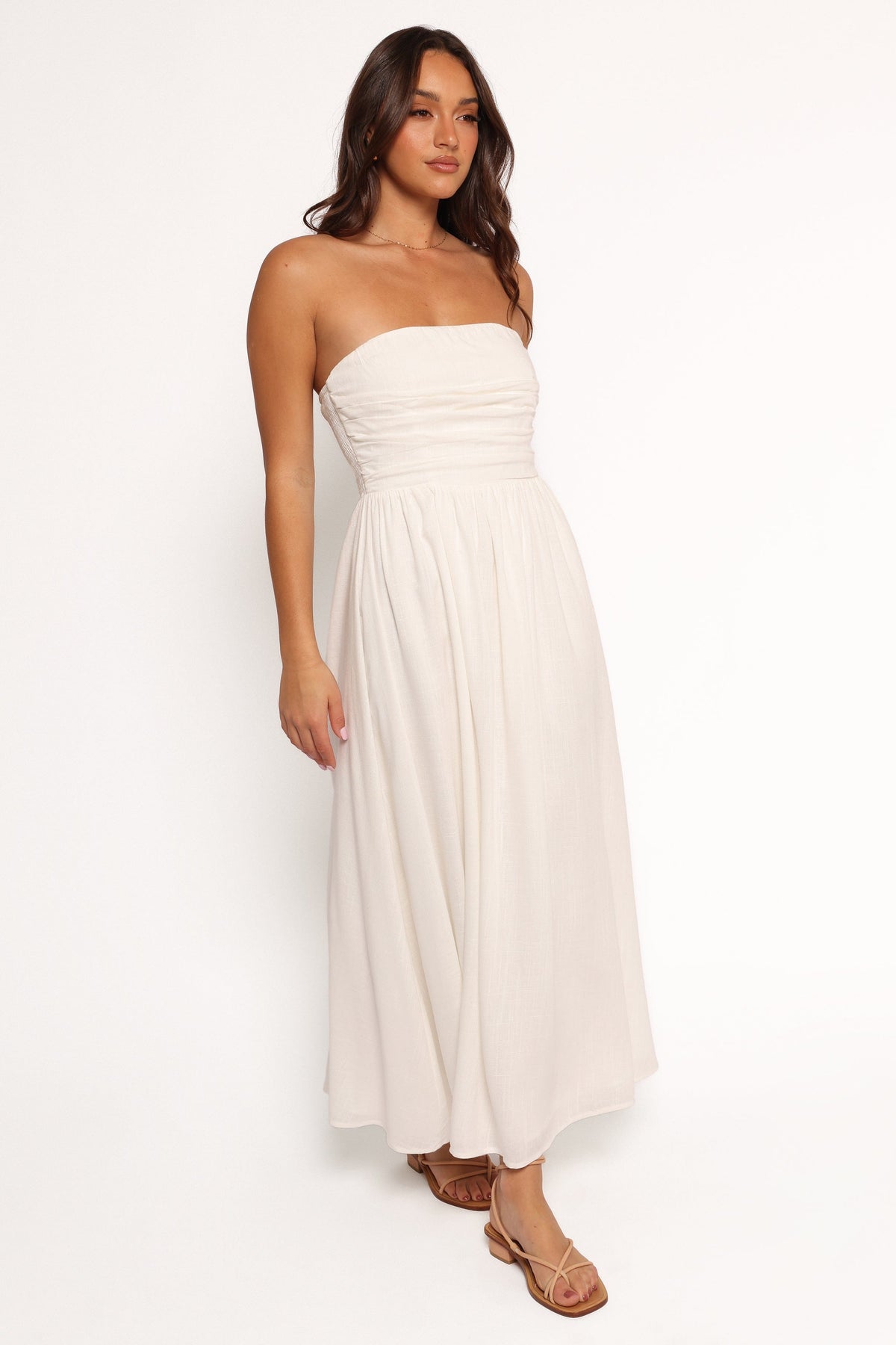 Kayt Strapless Dress in White – view 5 of 7