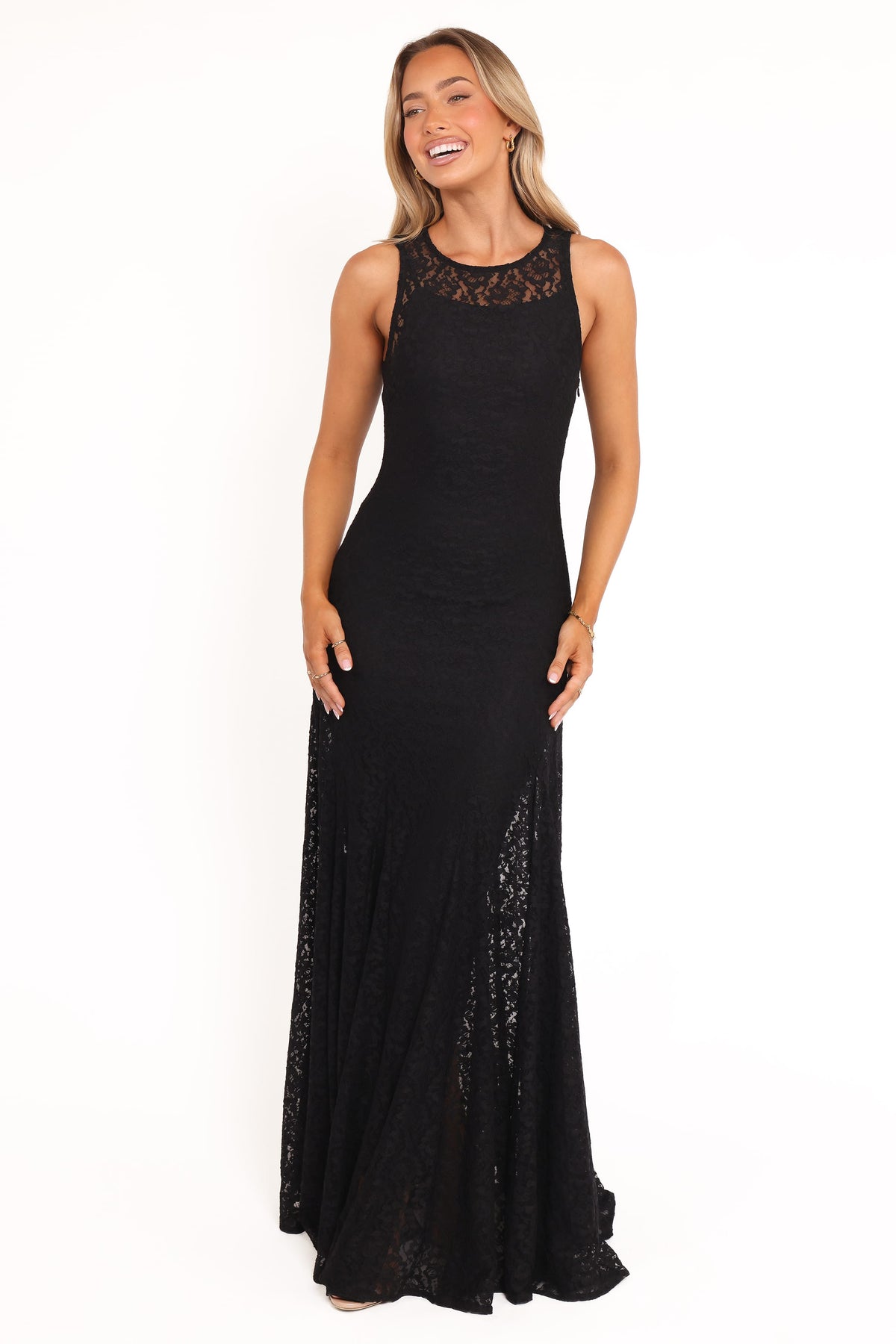 Keani Maxi Dress in Black Lace – view 2 of 7