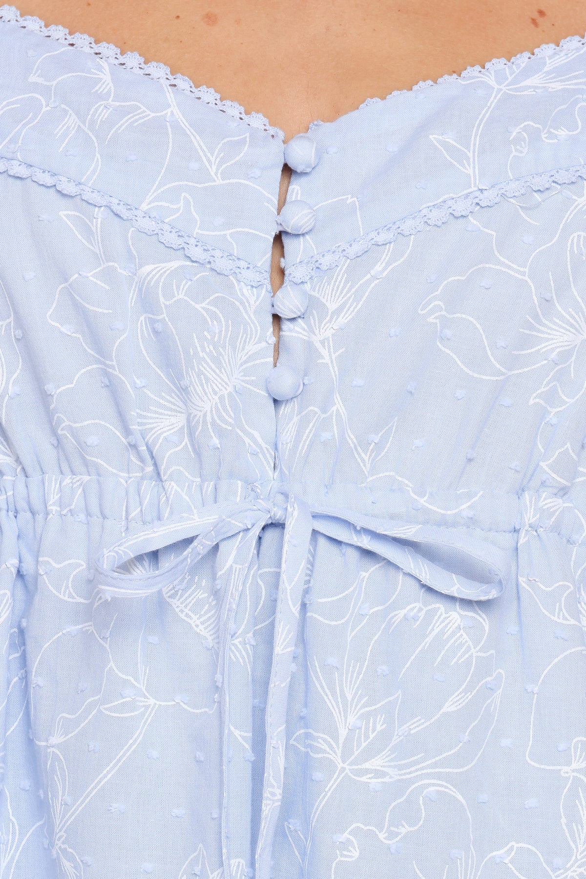 Keaton Mini Dress in Cornflower Blue – view 7 of 8
