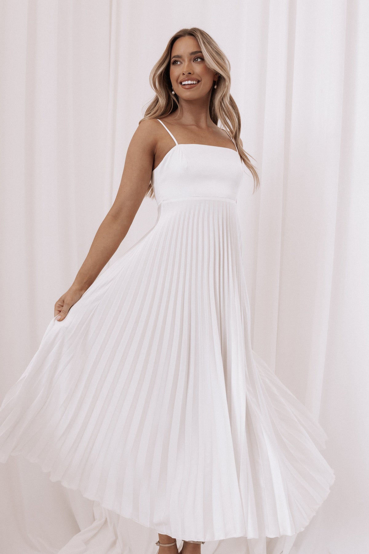 Keegan Maxi Dress in White – view 2 of 9