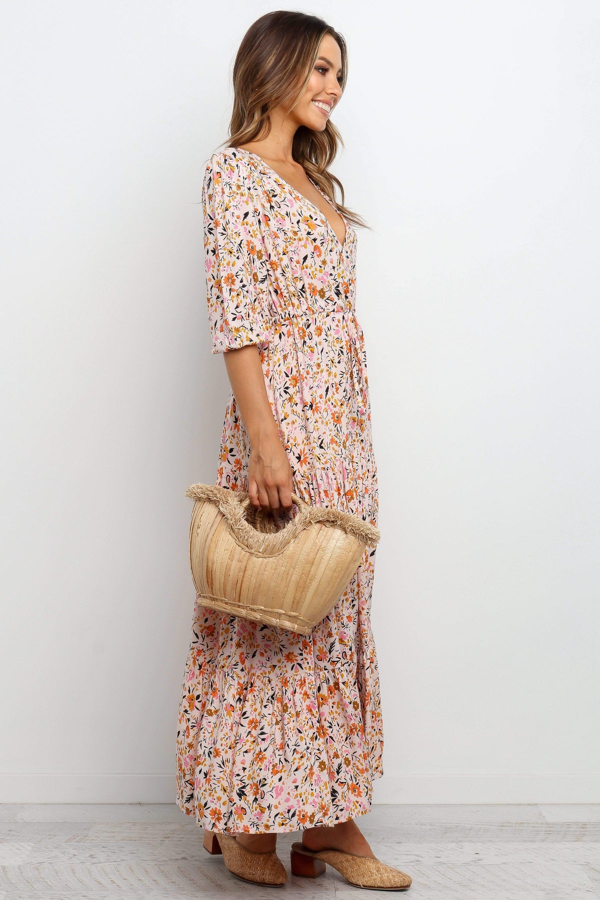Kelda Dress in Beige – view 6 of 7