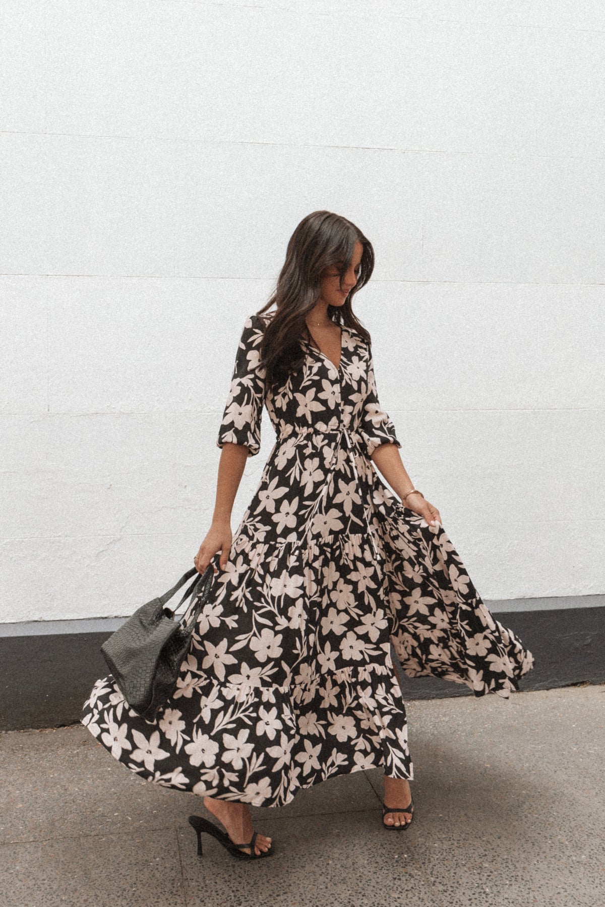 Kelda Dress in Black Augusta Print – view 2 of 8