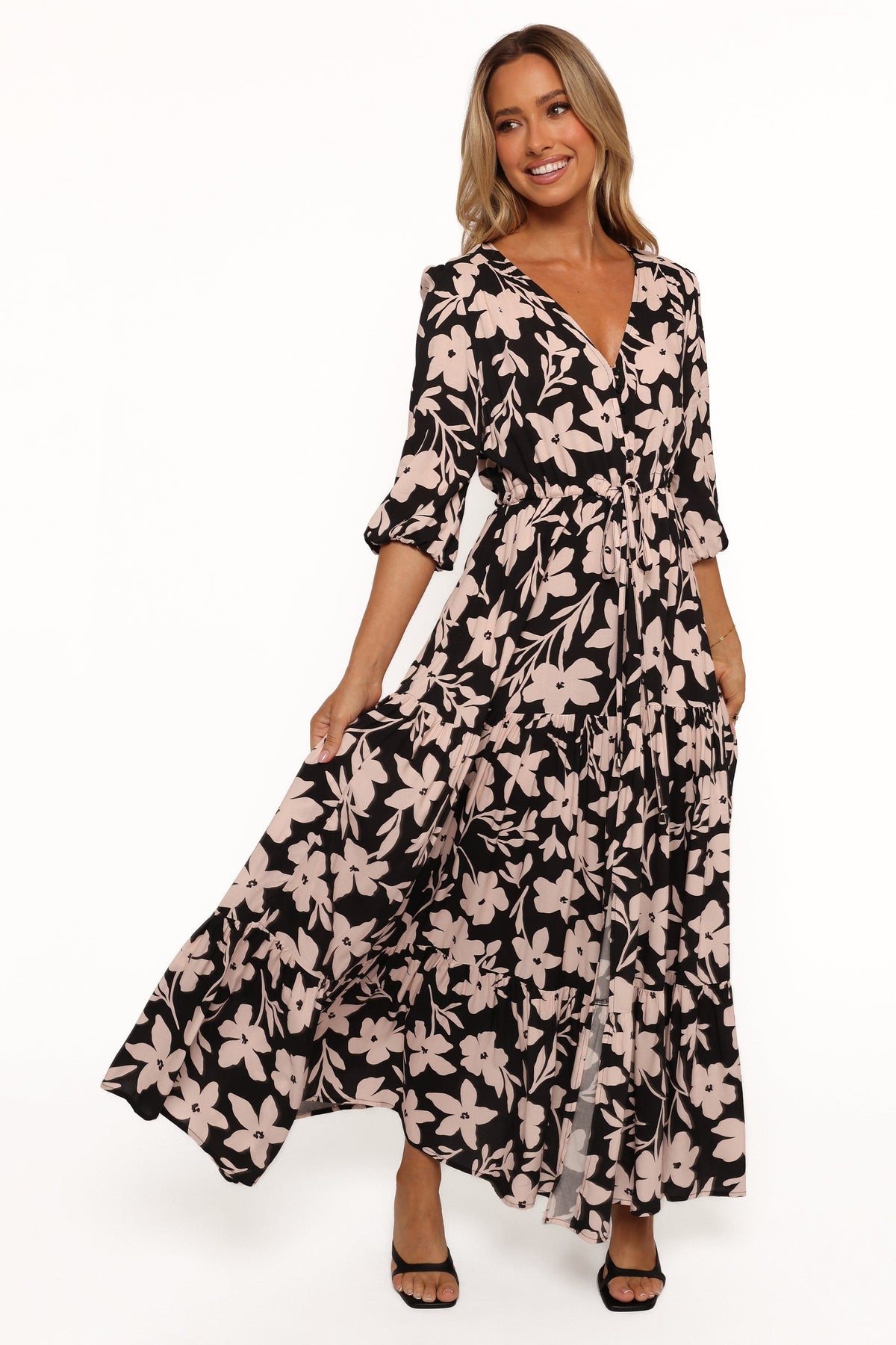Kelda Dress in Black Augusta Print – view 3 of 8