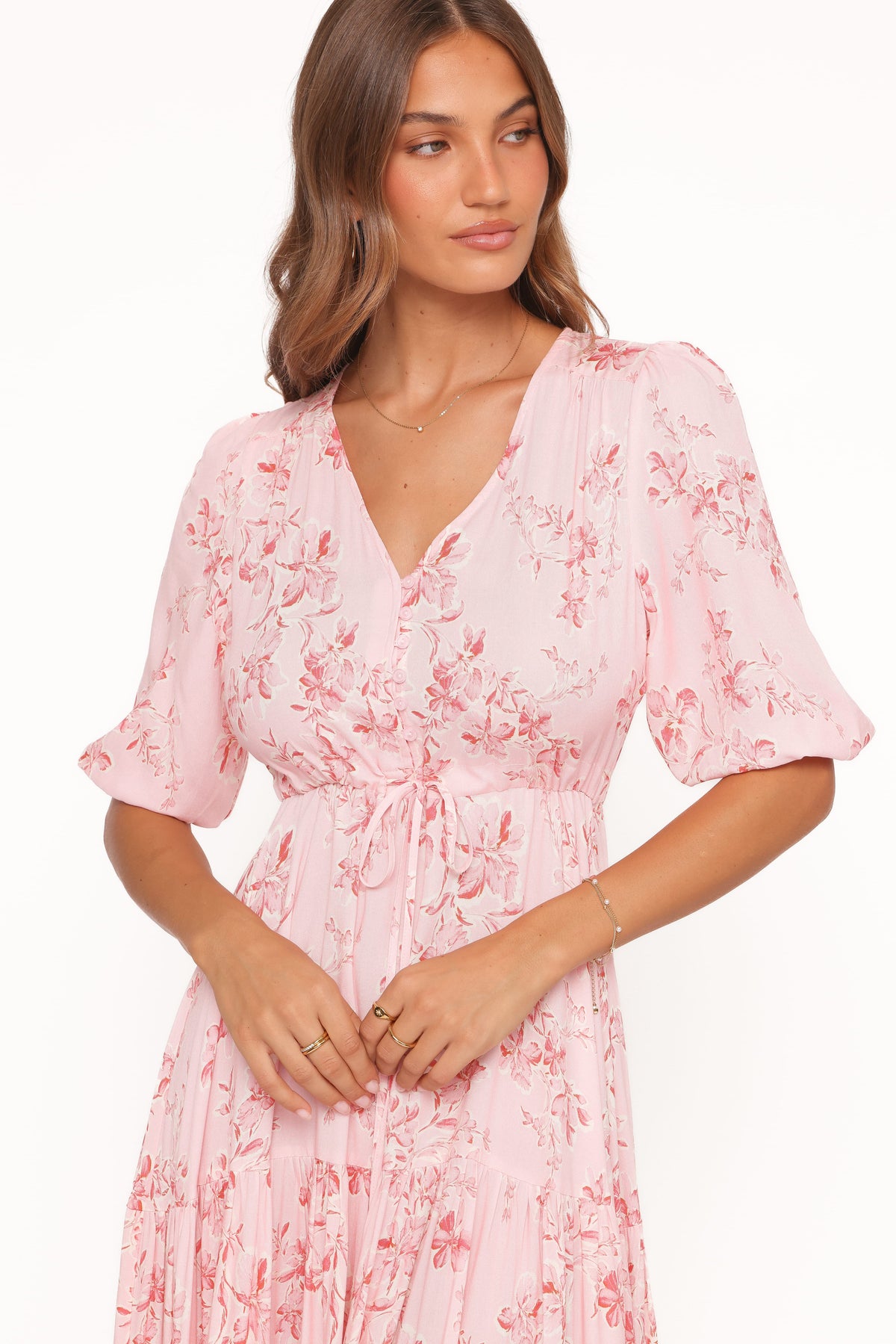 Kelda Dress in Rose Pink Floral – view 3 of 7