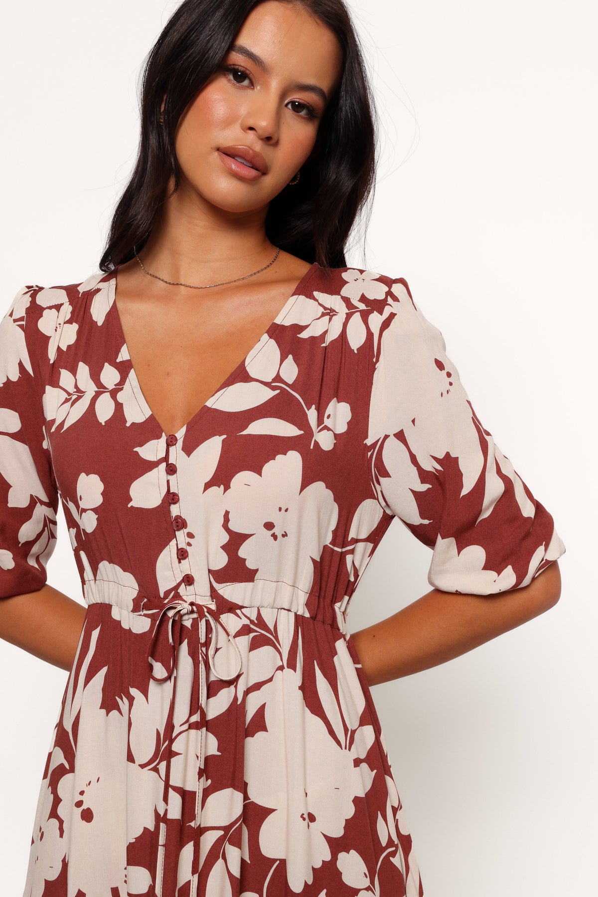 Kelda Dress in Rust Floral – view 2 of 6