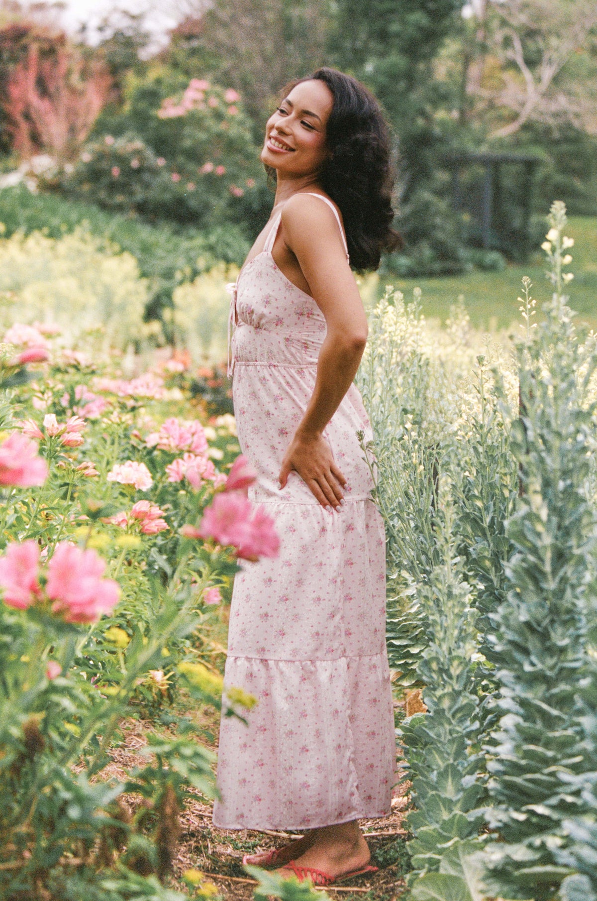 Kendra Maxi Dress in Pink Floral – view 1 of 8
