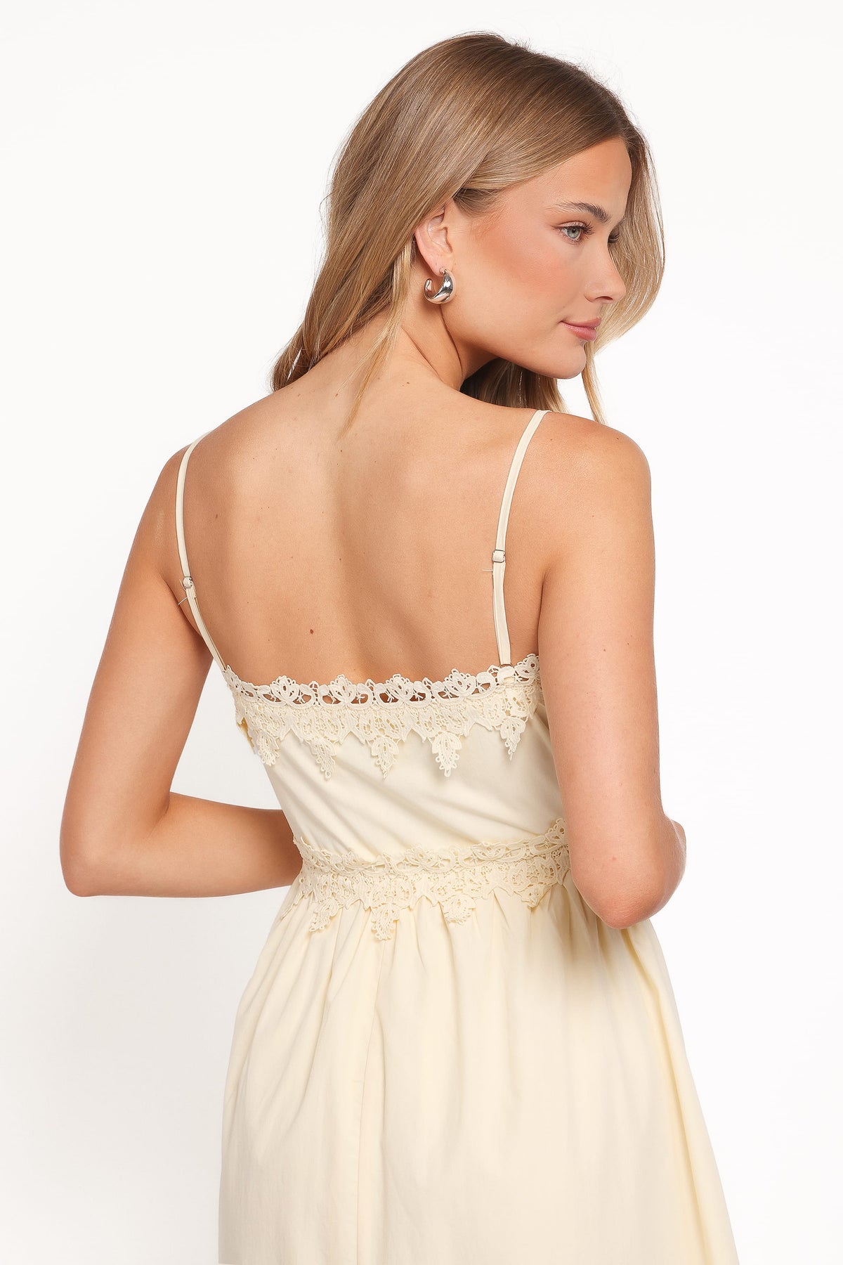 Kiana Midi Dress in Pale Yellow – view 5 of 6