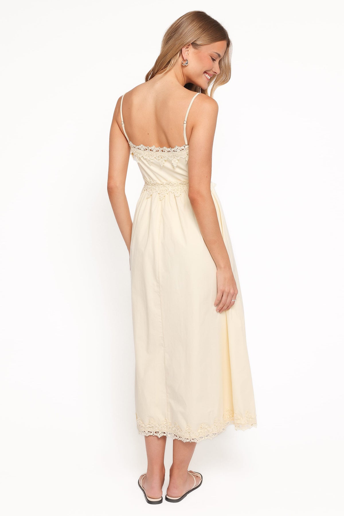 Kiana Midi Dress in Pale Yellow – view 4 of 6