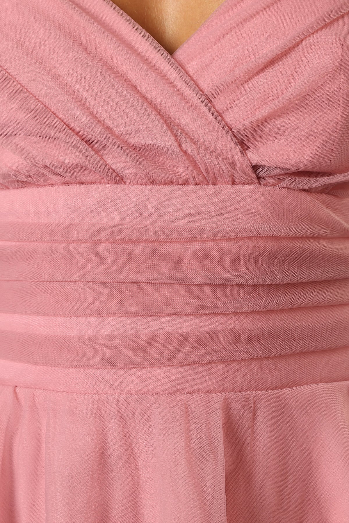 Kienna Tulle Mini Dress in Pink – view 8 of 8