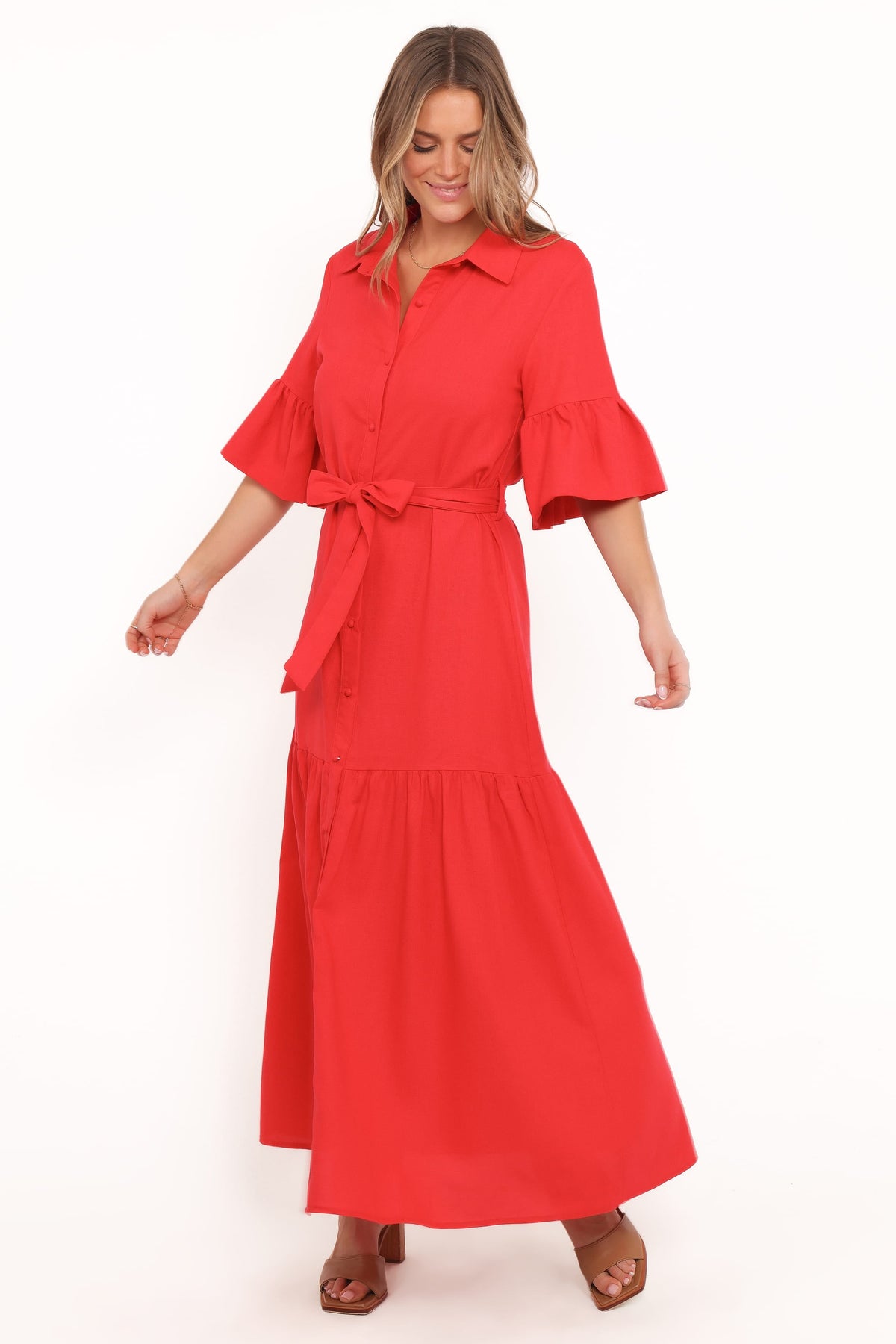 Kirrily Midi Dress in Red – view 1 of 5