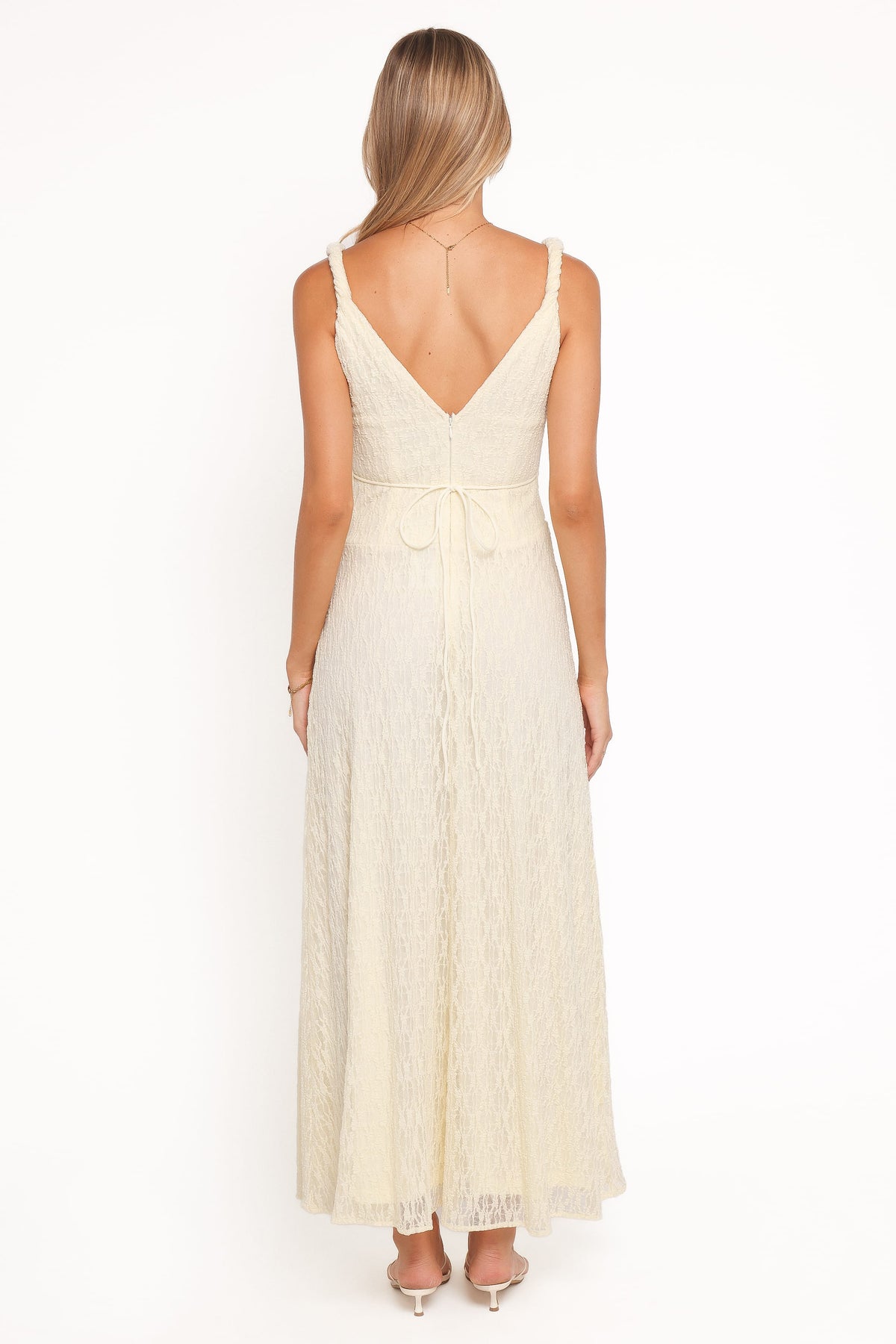 Kirsten Lace Maxi Dress in Yellow – view 4 of 6