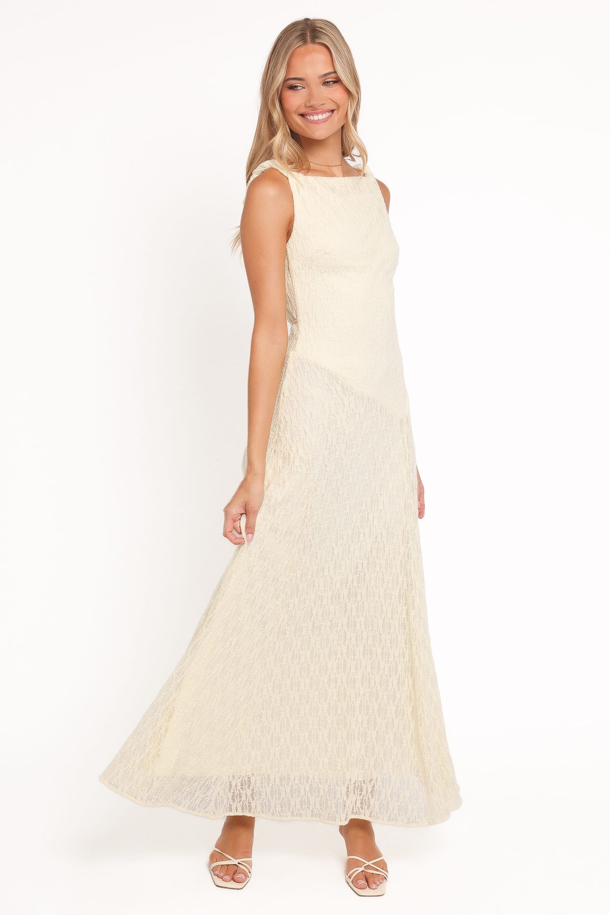 Kirsten Lace Maxi Dress in Yellow – view 5 of 6