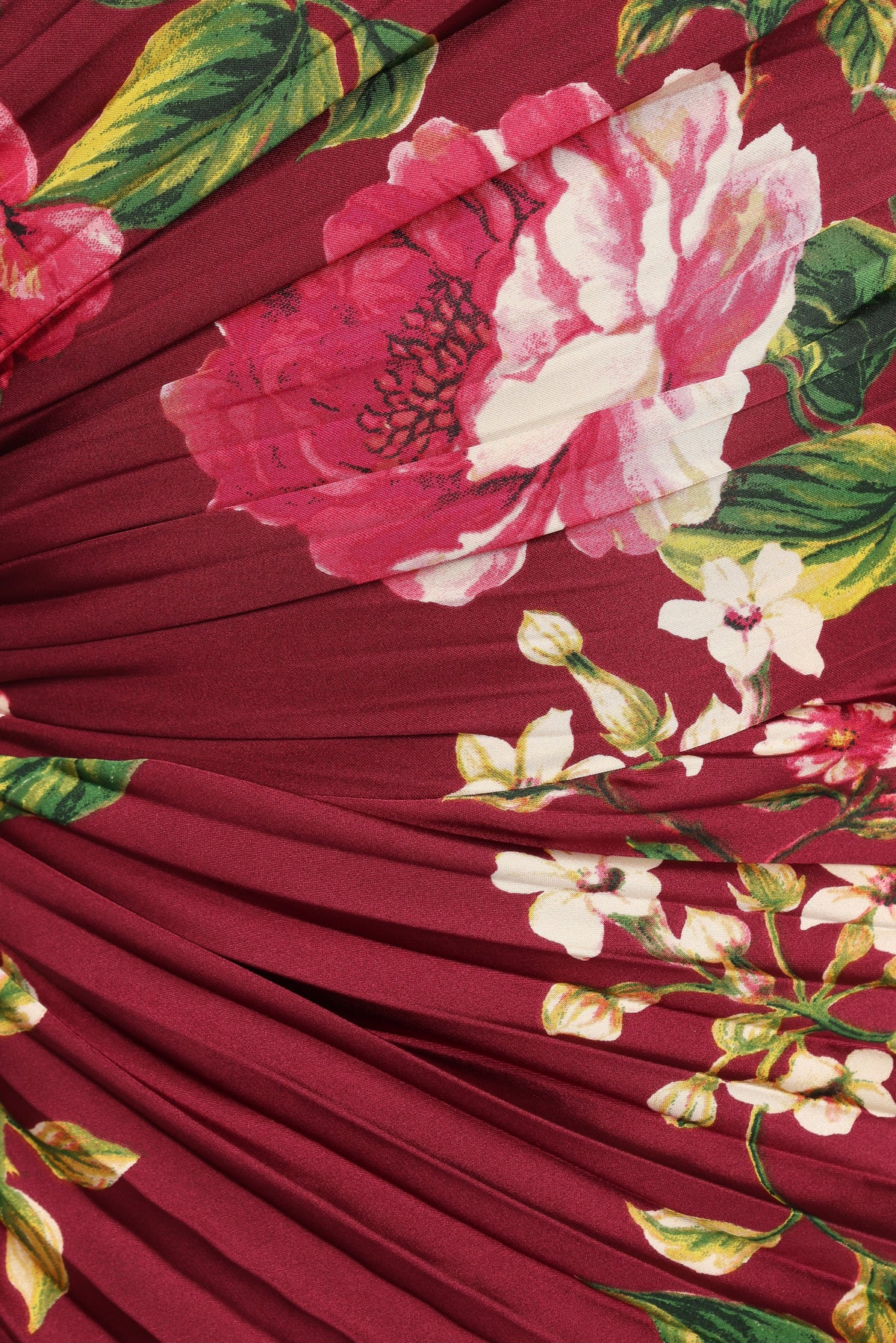 Kleo One Shoulder Maxi Dress in Burgundy Floral – view 8 of 8