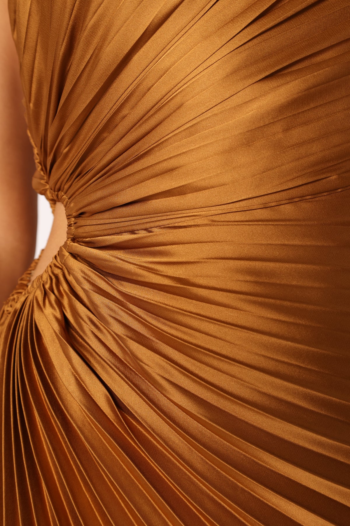 Kleo One Shoulder Maxi Dress in Golden Ochre – view 11 of 11
