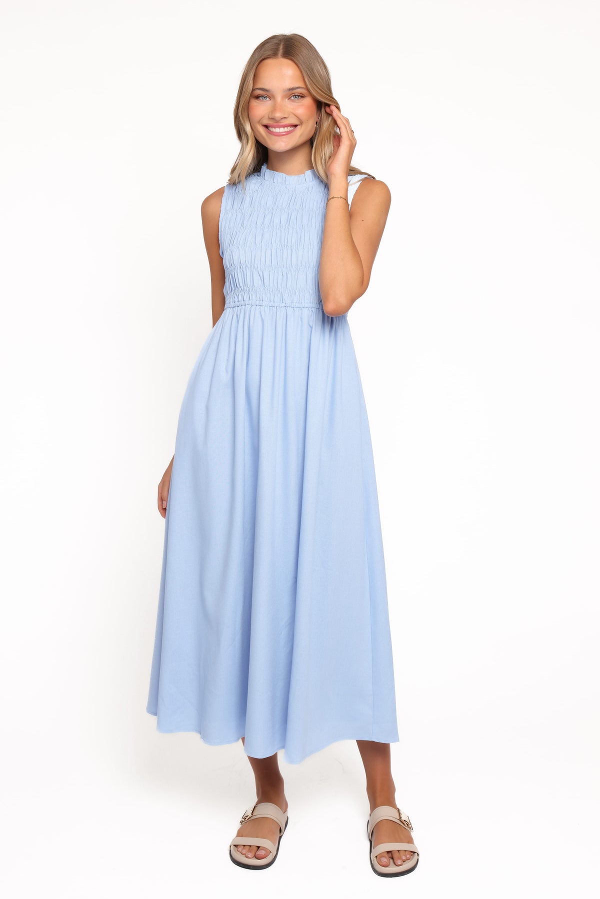 Lanna Maxi Dress in Blue – view 2 of 9