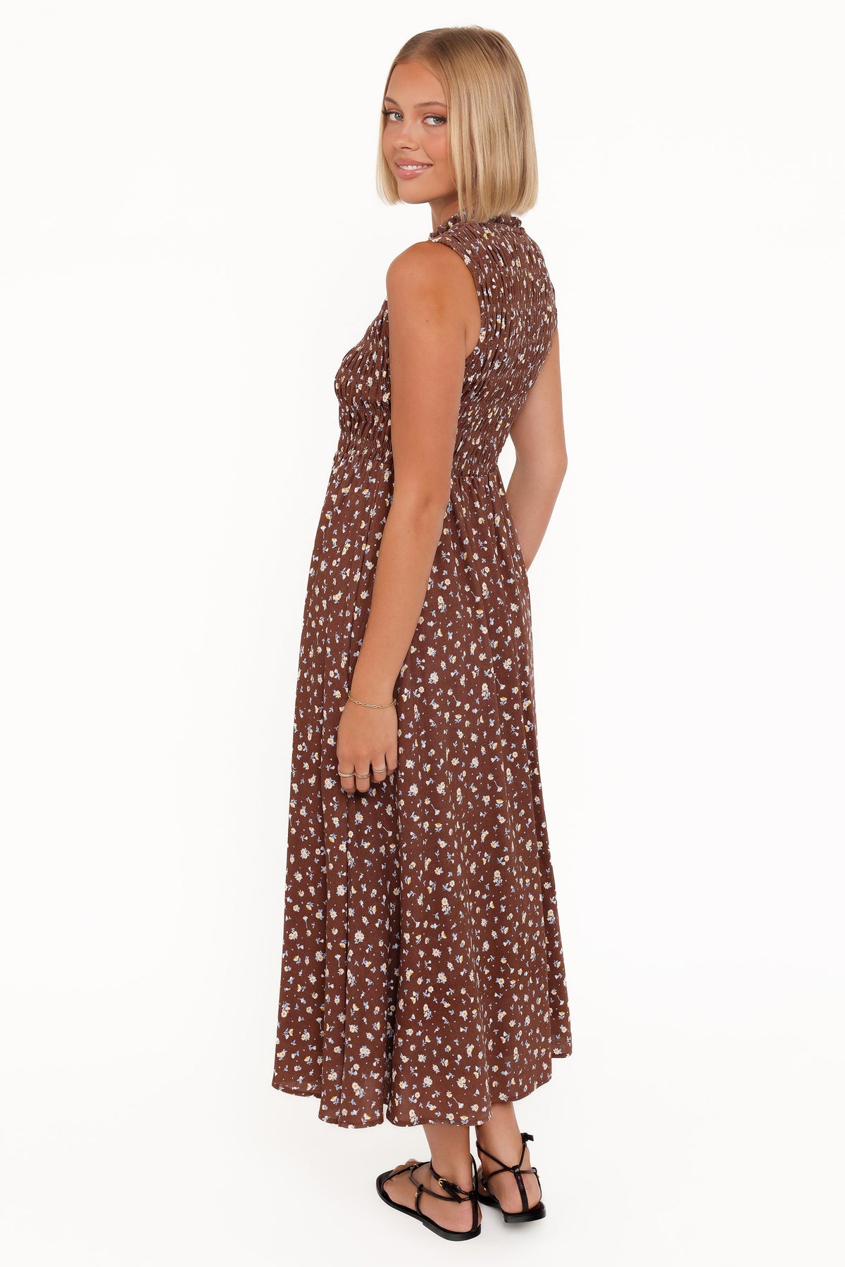 Lanna Maxi Dress in Brown Floral – view 5 of 7