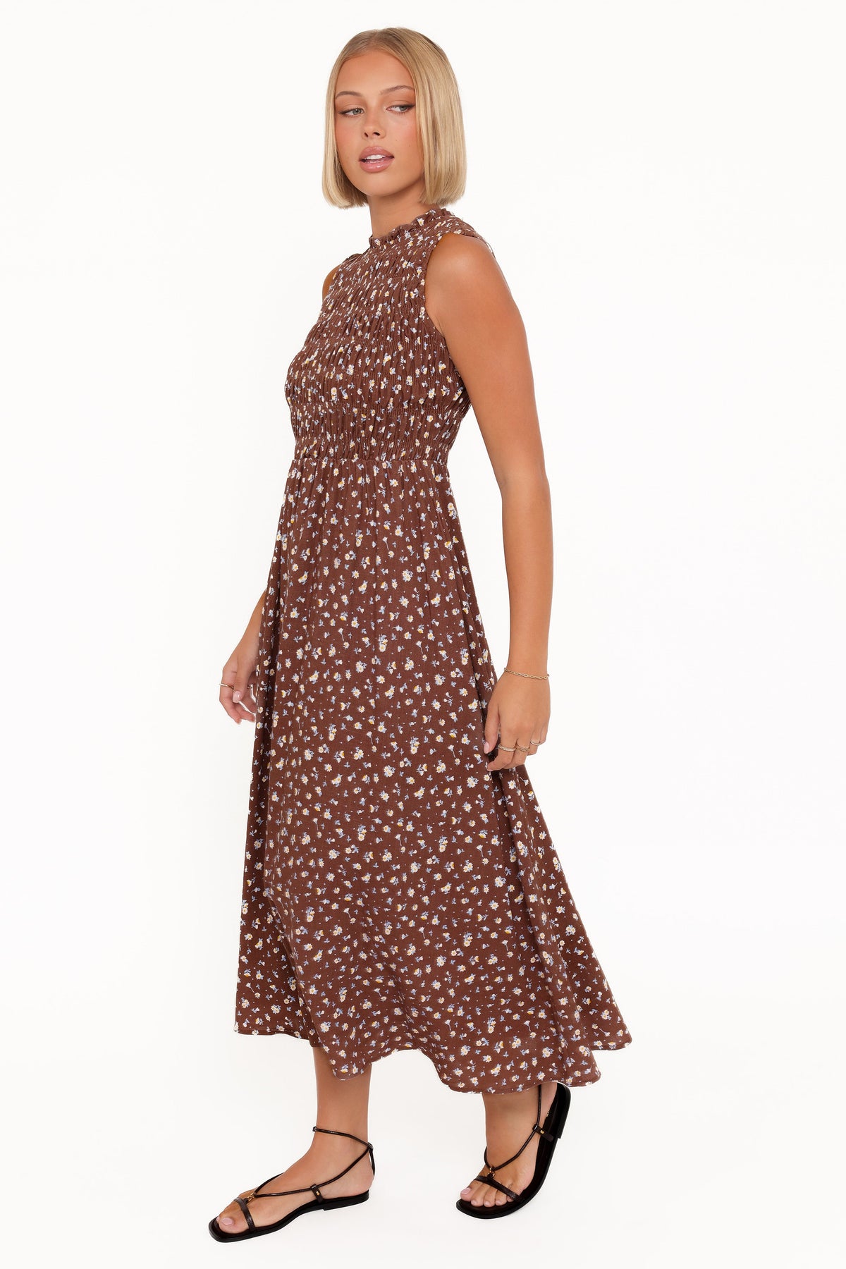 Lanna Maxi Dress in Brown Floral – view 4 of 7