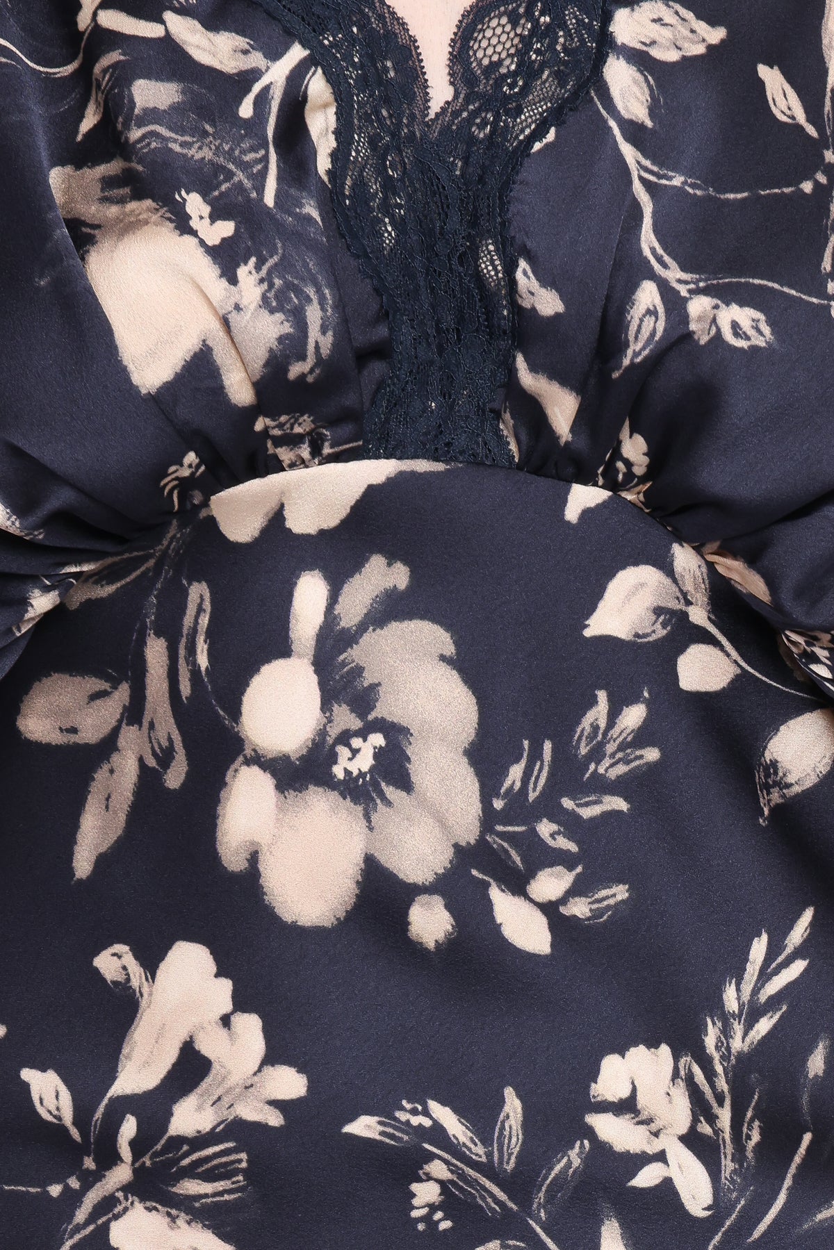 Laurent Midi Dress in Navy Cream Floral – view 6 of 6