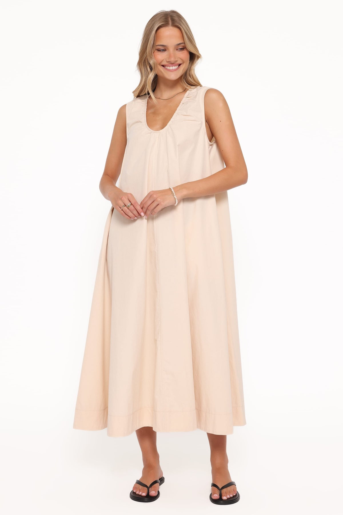 Laurita Maxi Dress in Oatmeal – view 2 of 8