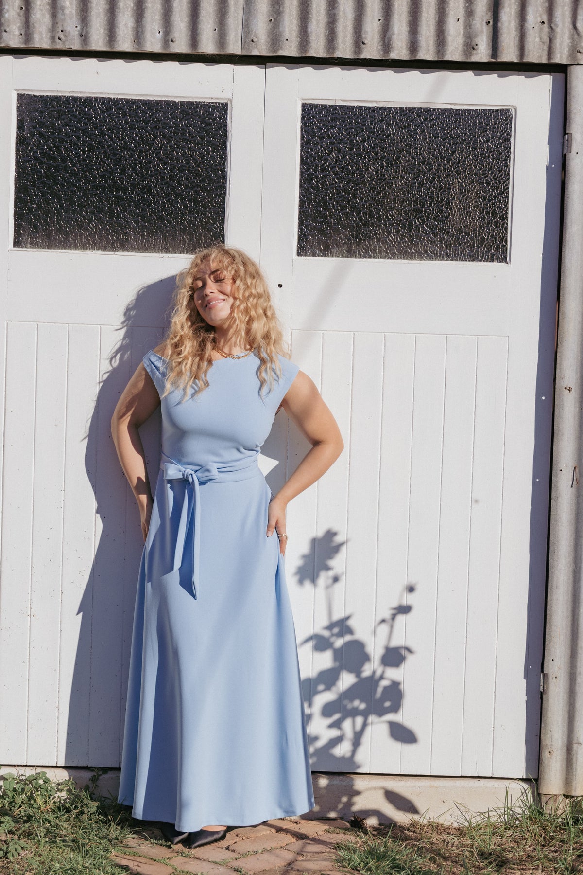 Leonie Dress in Pale Blue – view 1 of 7