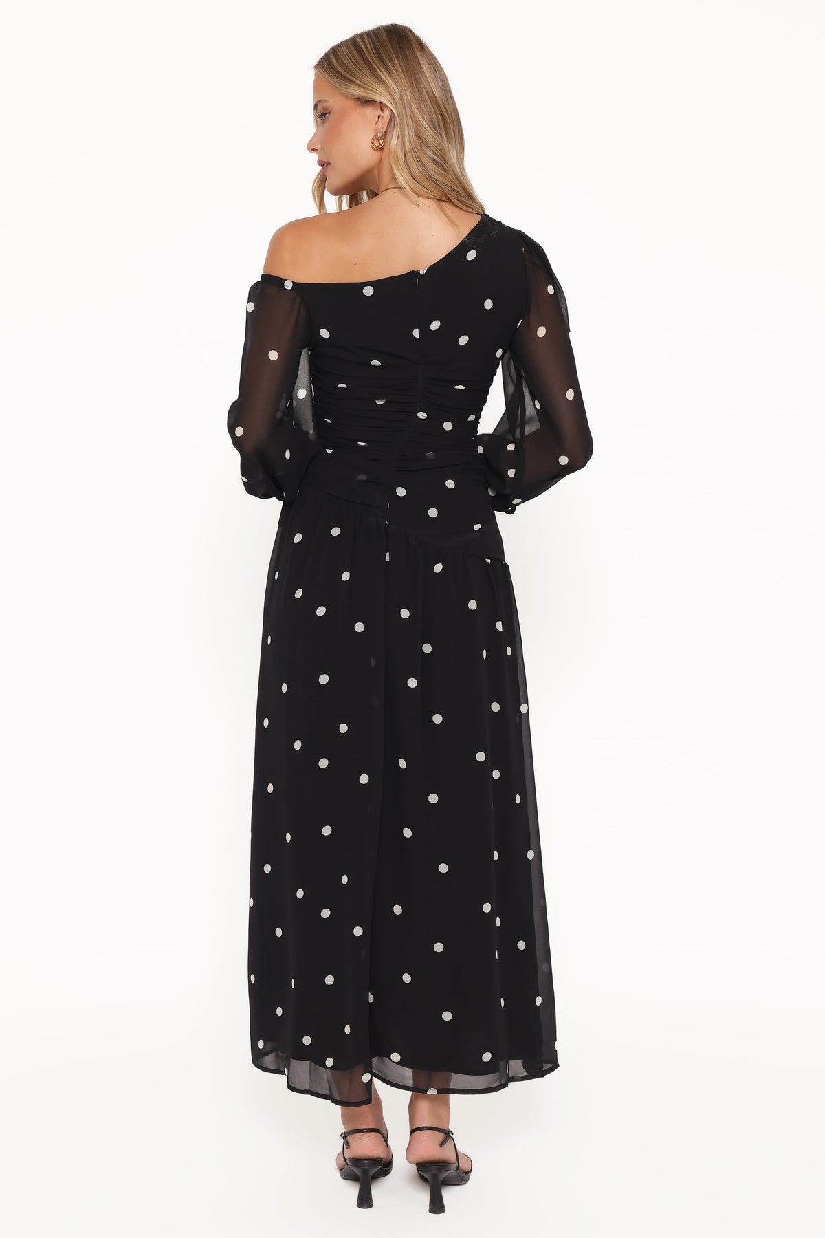 Levine Maxi Dress in Black Polka Dot – view 5 of 7