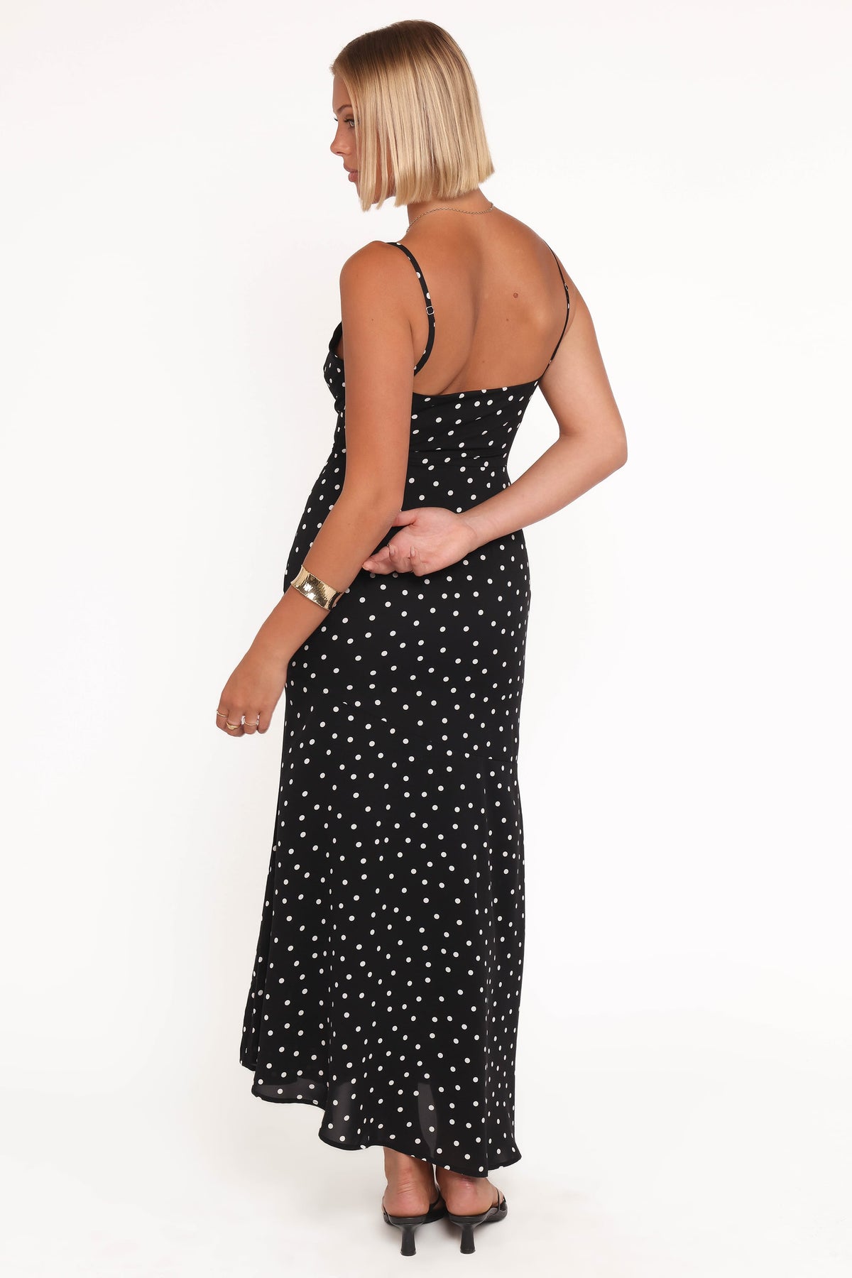Lexia Midi Dress in Black Polka Dot – view 4 of 6