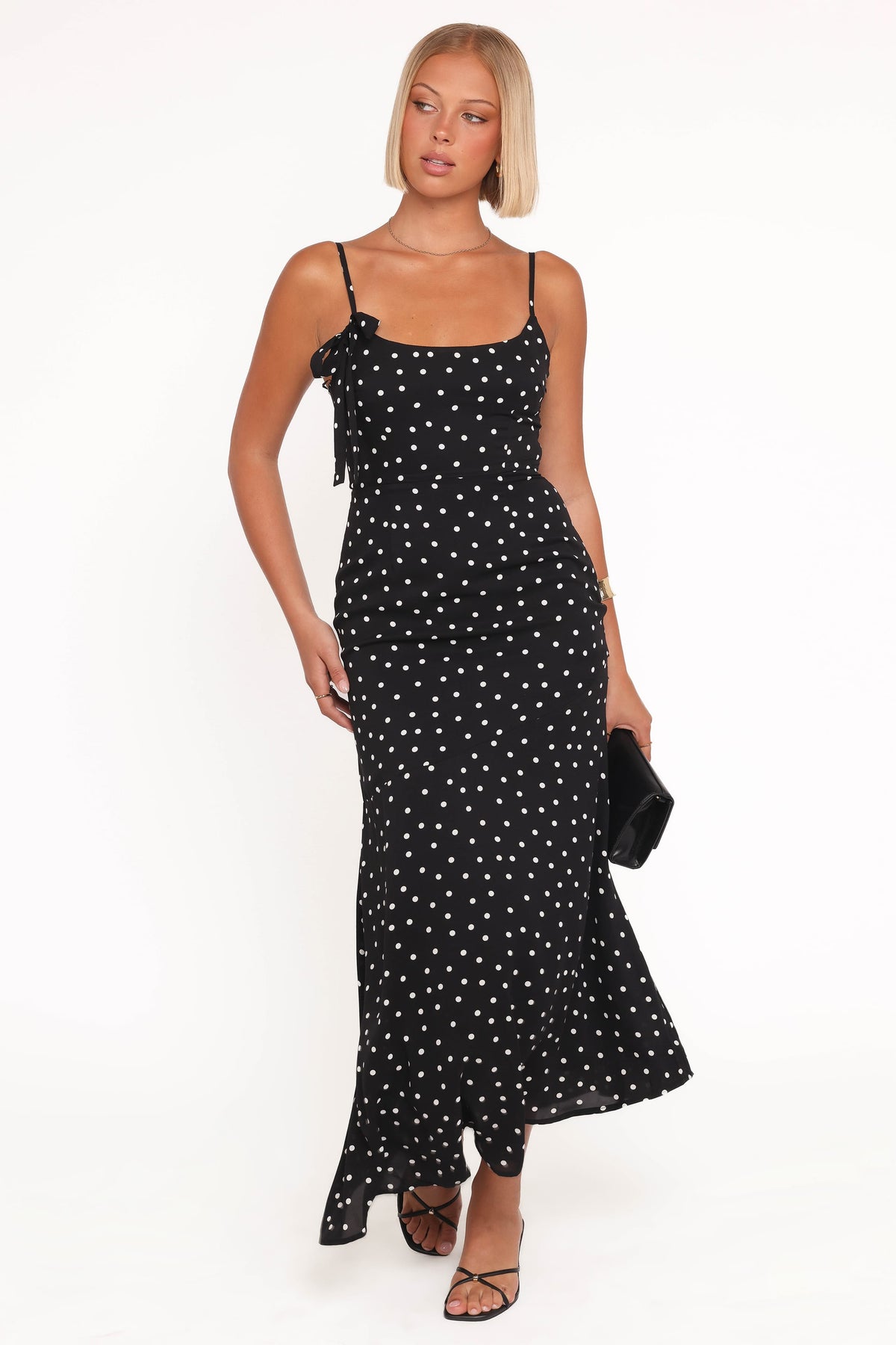 Lexia Midi Dress in Black Polka Dot – view 5 of 6
