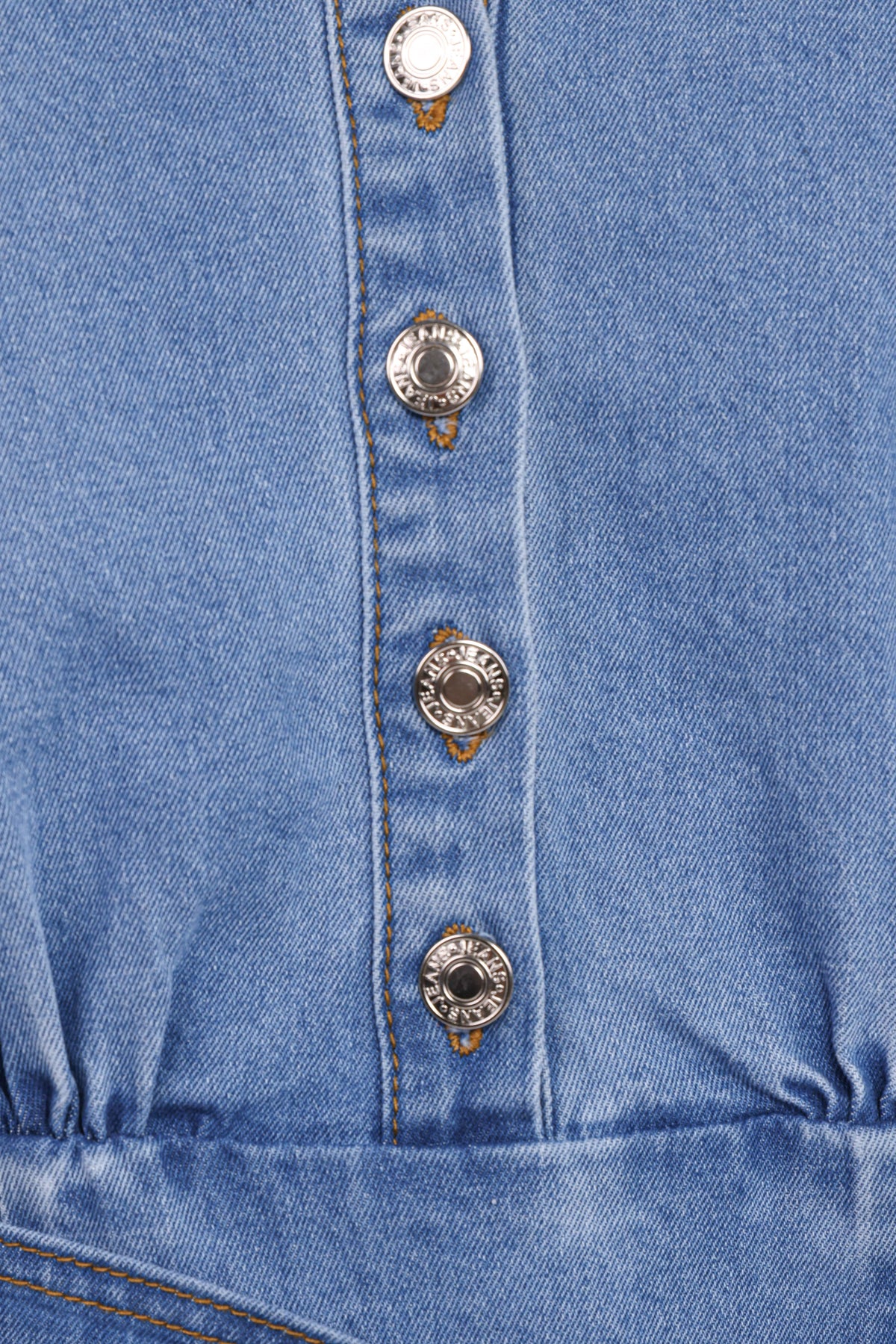 Leyton Mini Dress in Denim Chambray – view 8 of 9